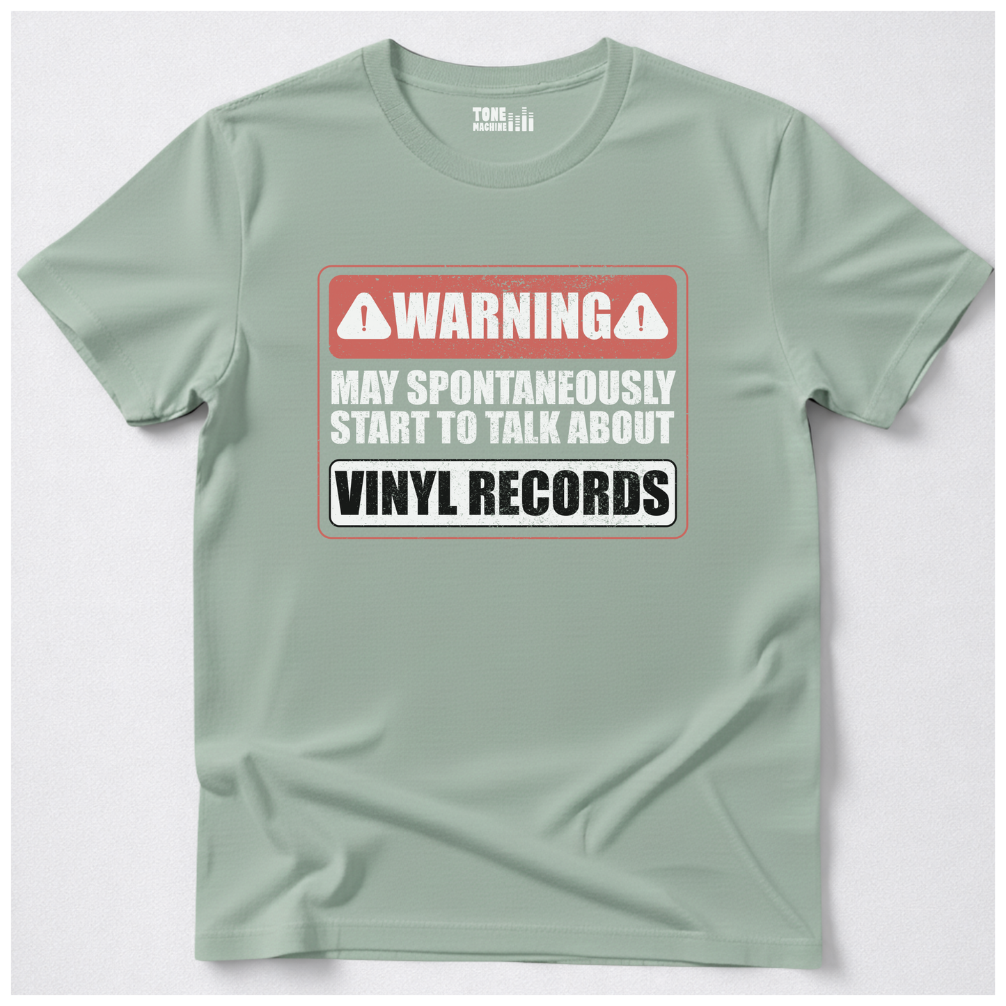 Warning May Talk About Vinyl T-Shirt