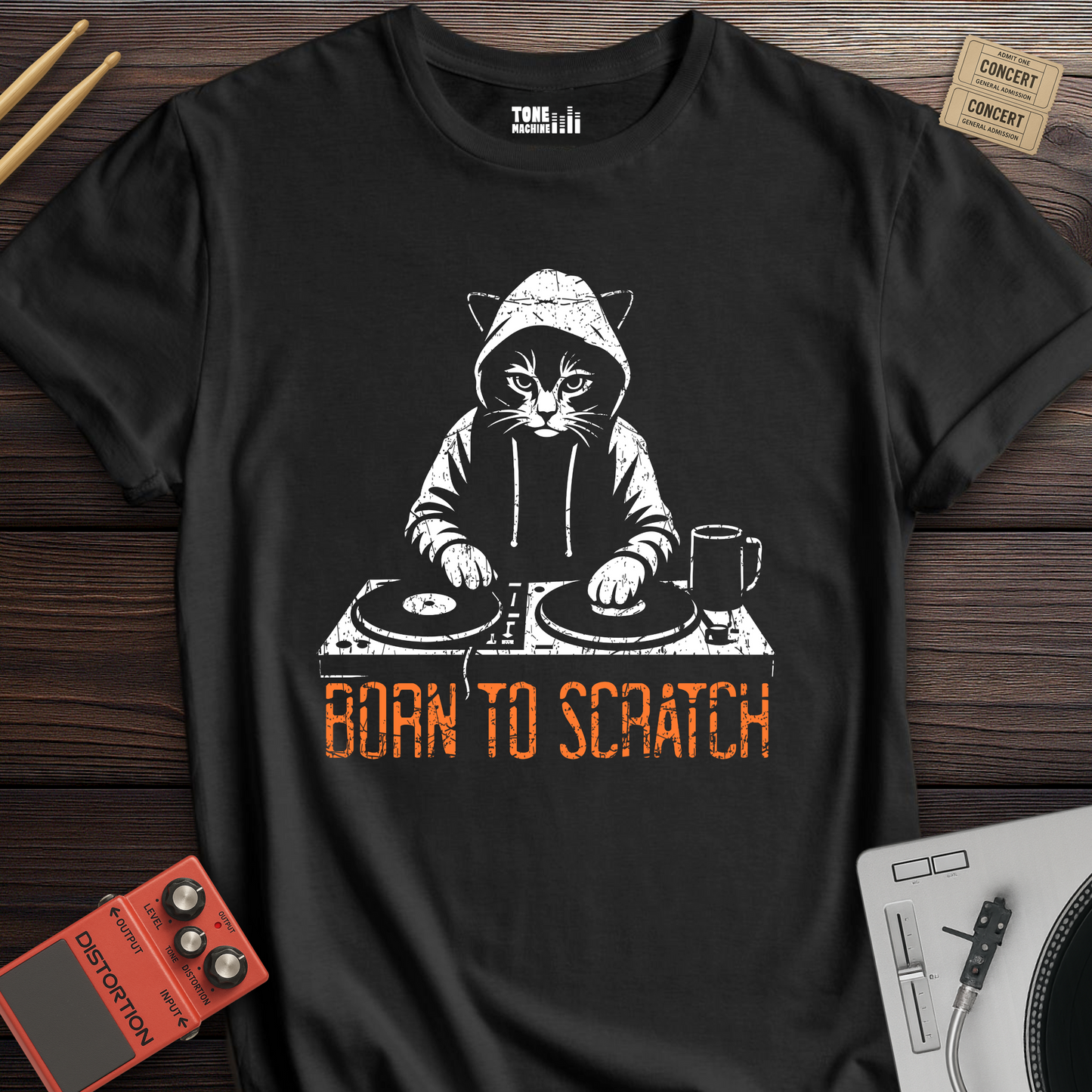 Born To Scratch DJ T-Shirt