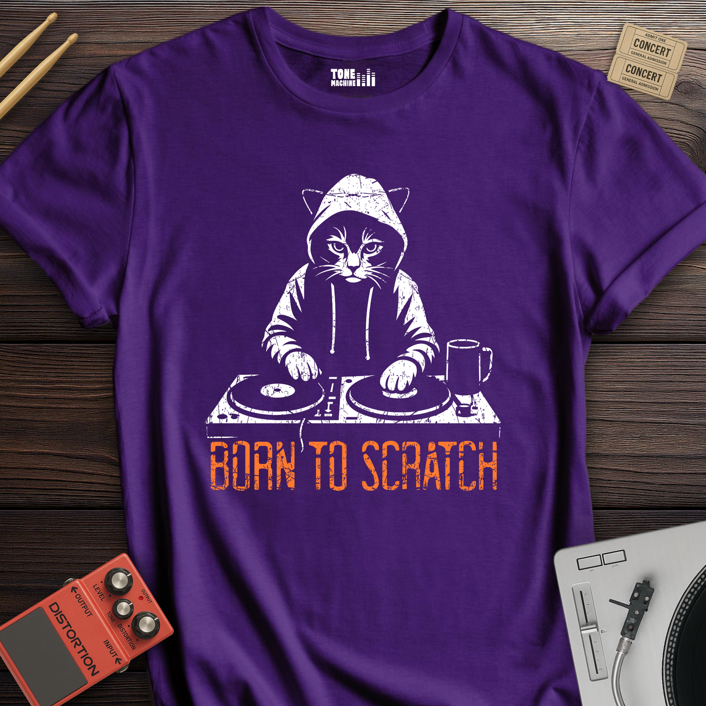 Born To Scratch DJ T-Shirt