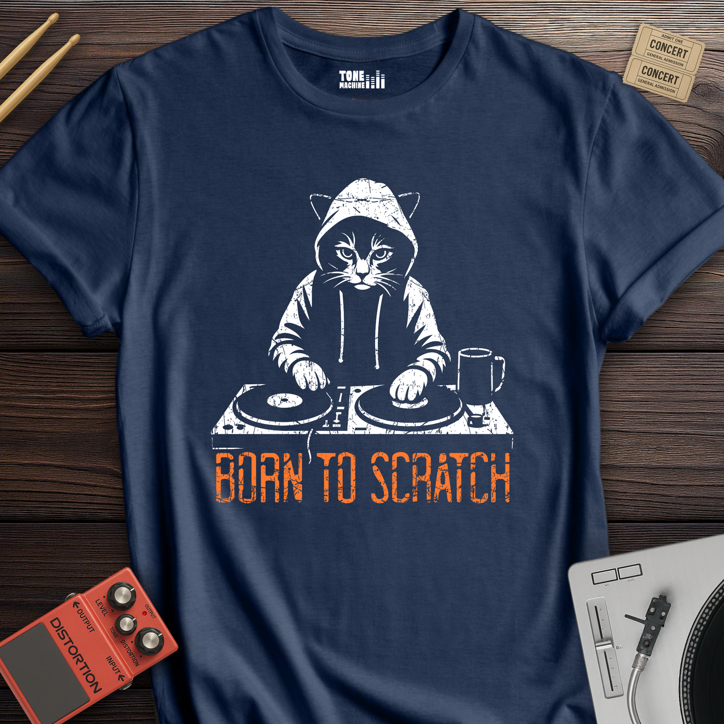 Born To Scratch DJ T-Shirt
