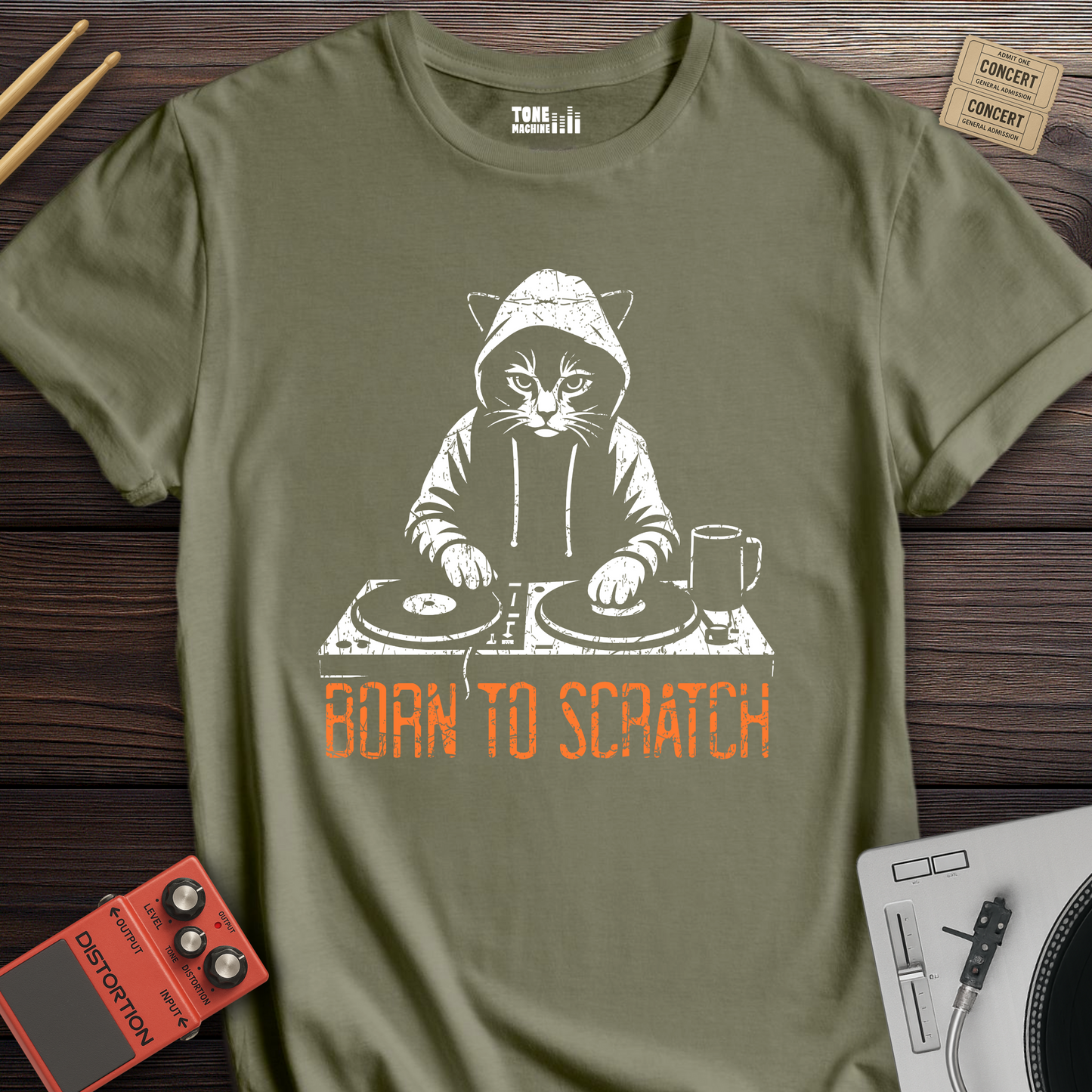 Born To Scratch DJ T-Shirt
