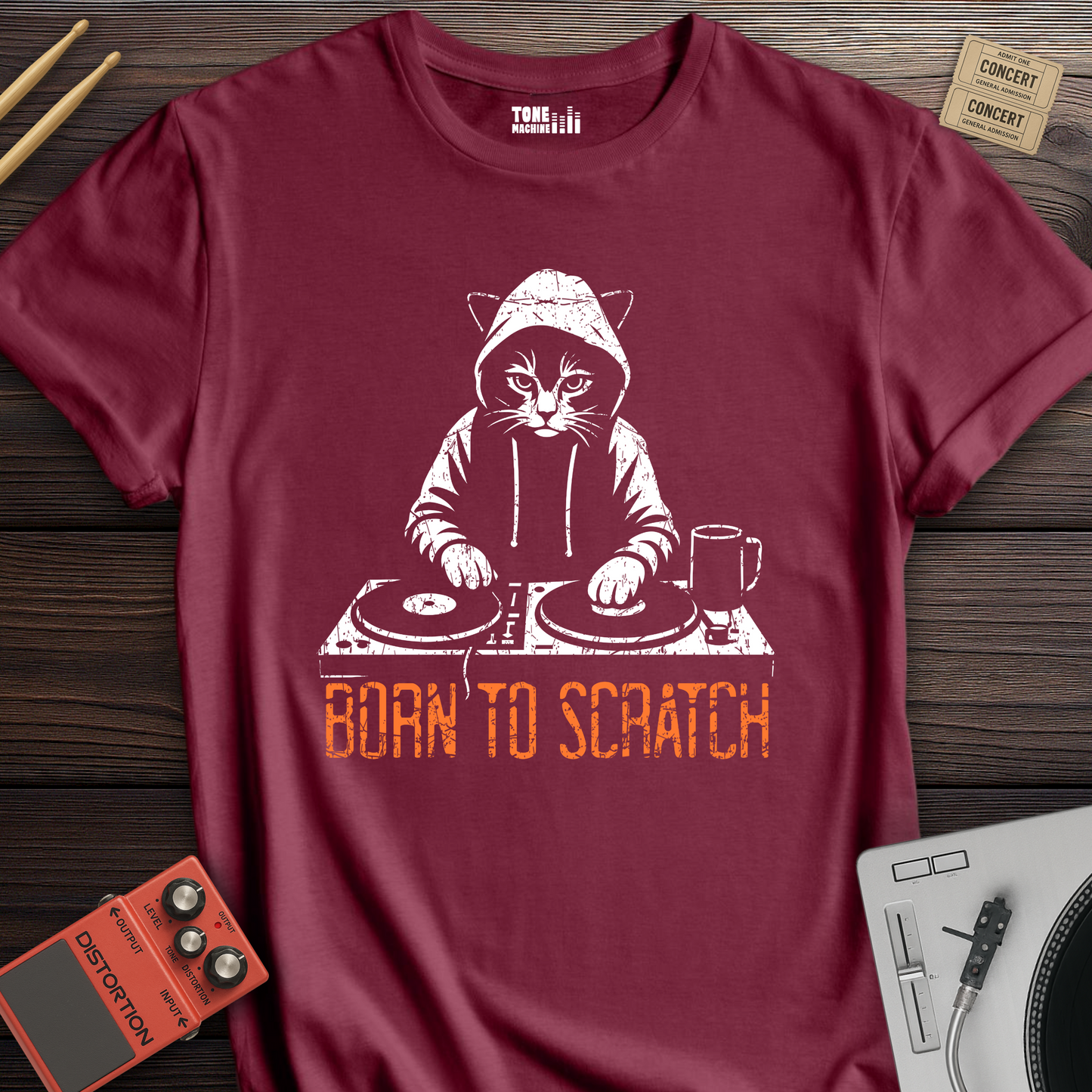 Born To Scratch DJ T-Shirt