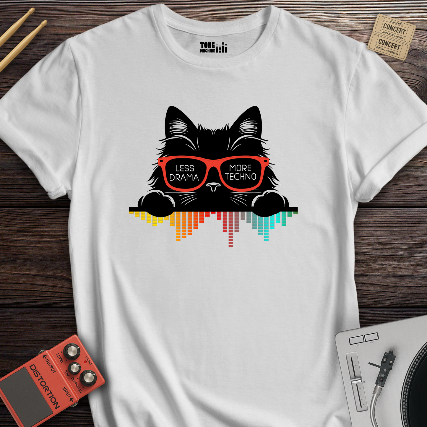 Less Drama More Techno DJ T-Shirt