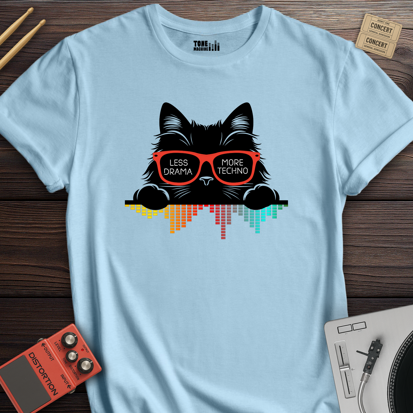 Less Drama More Techno DJ T-Shirt