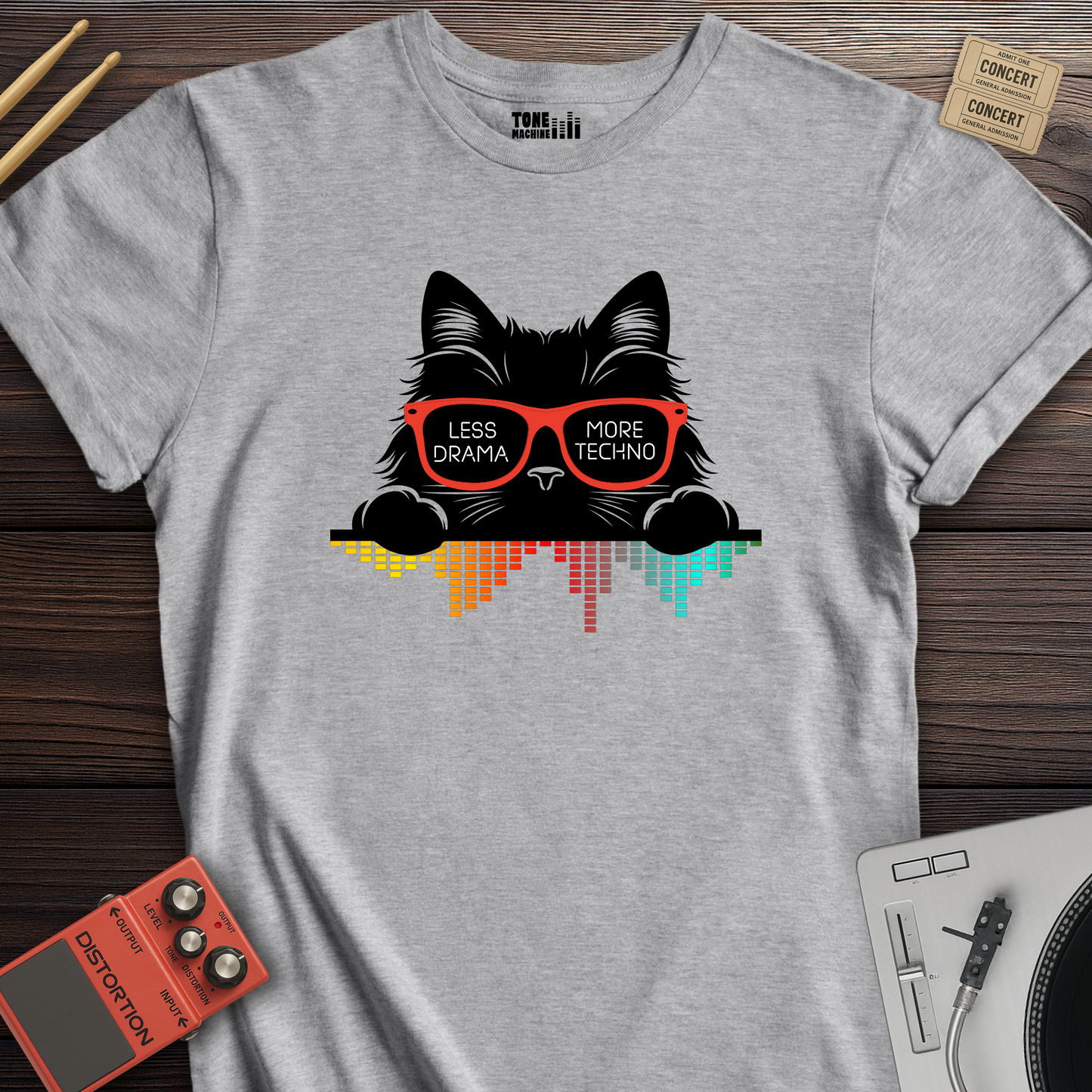 Less Drama More Techno DJ T-Shirt