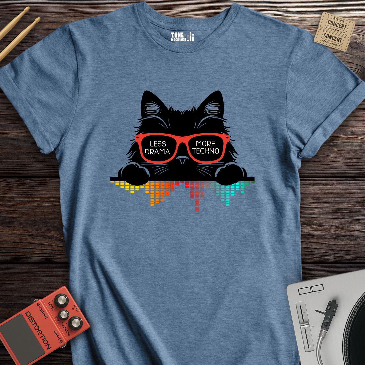 Less Drama More Techno DJ T-Shirt