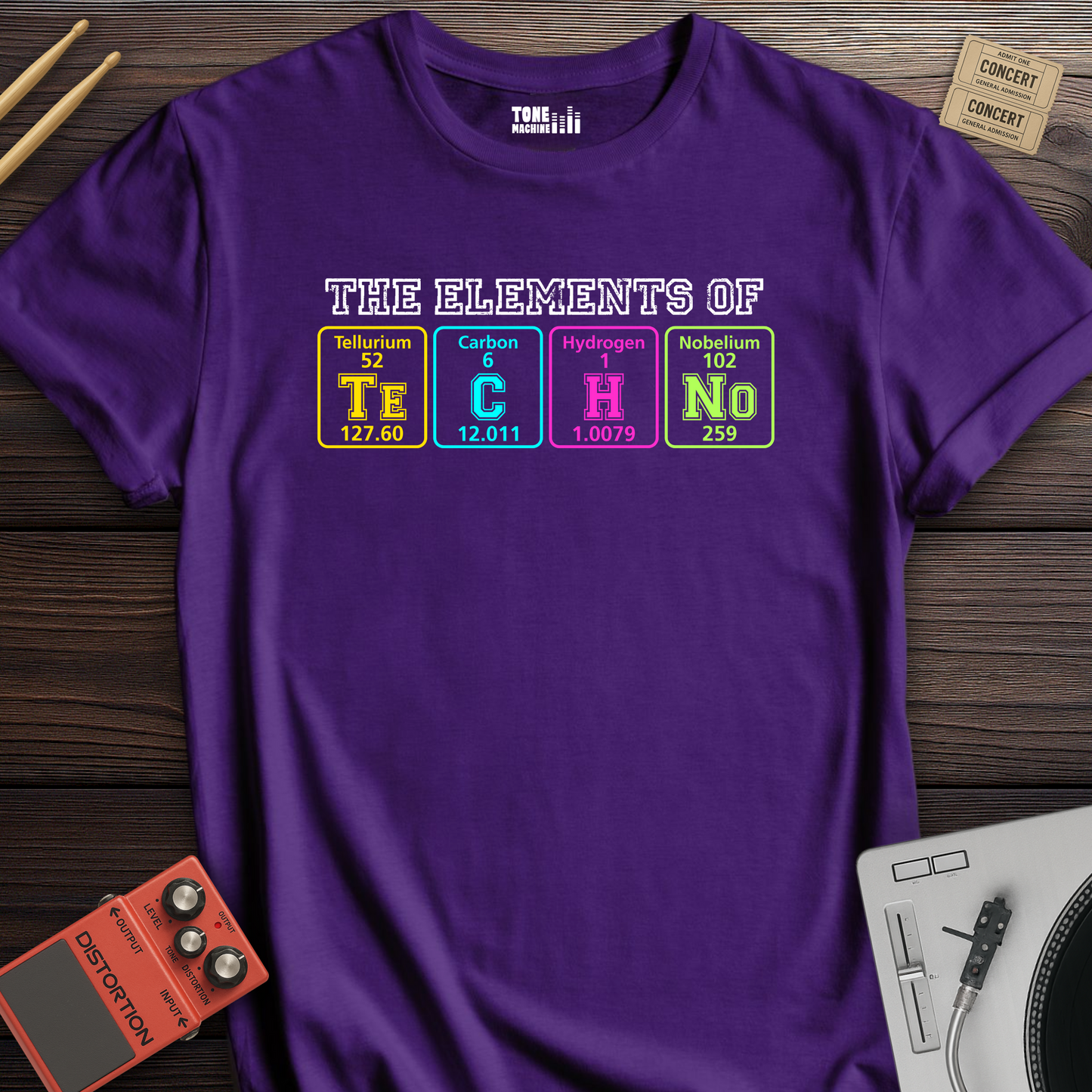 The Elements Of Techno DJ T-Shirt