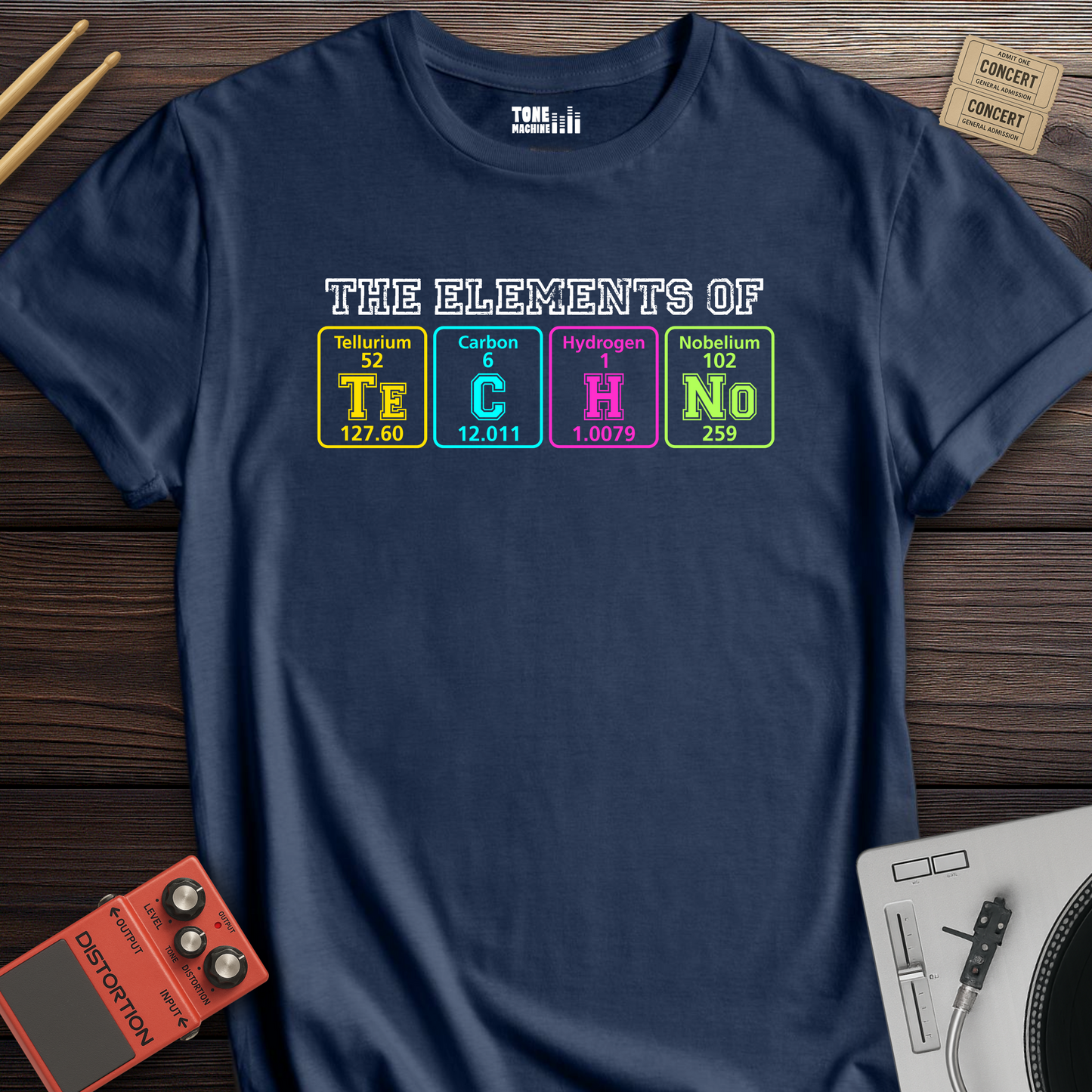 The Elements Of Techno DJ T-Shirt