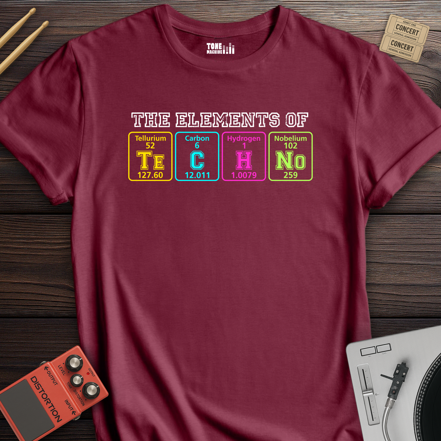 The Elements Of Techno DJ T-Shirt