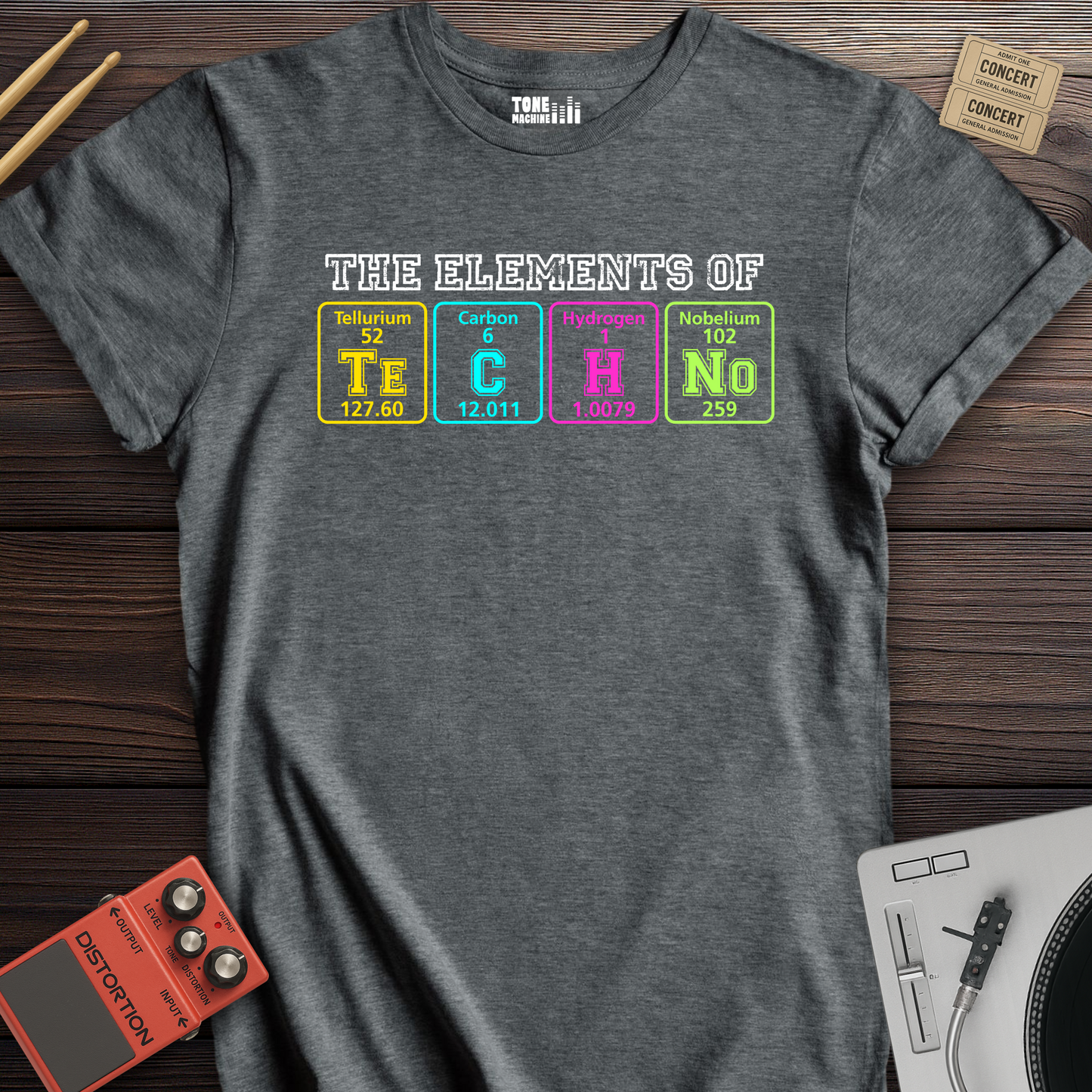 The Elements Of Techno DJ T-Shirt