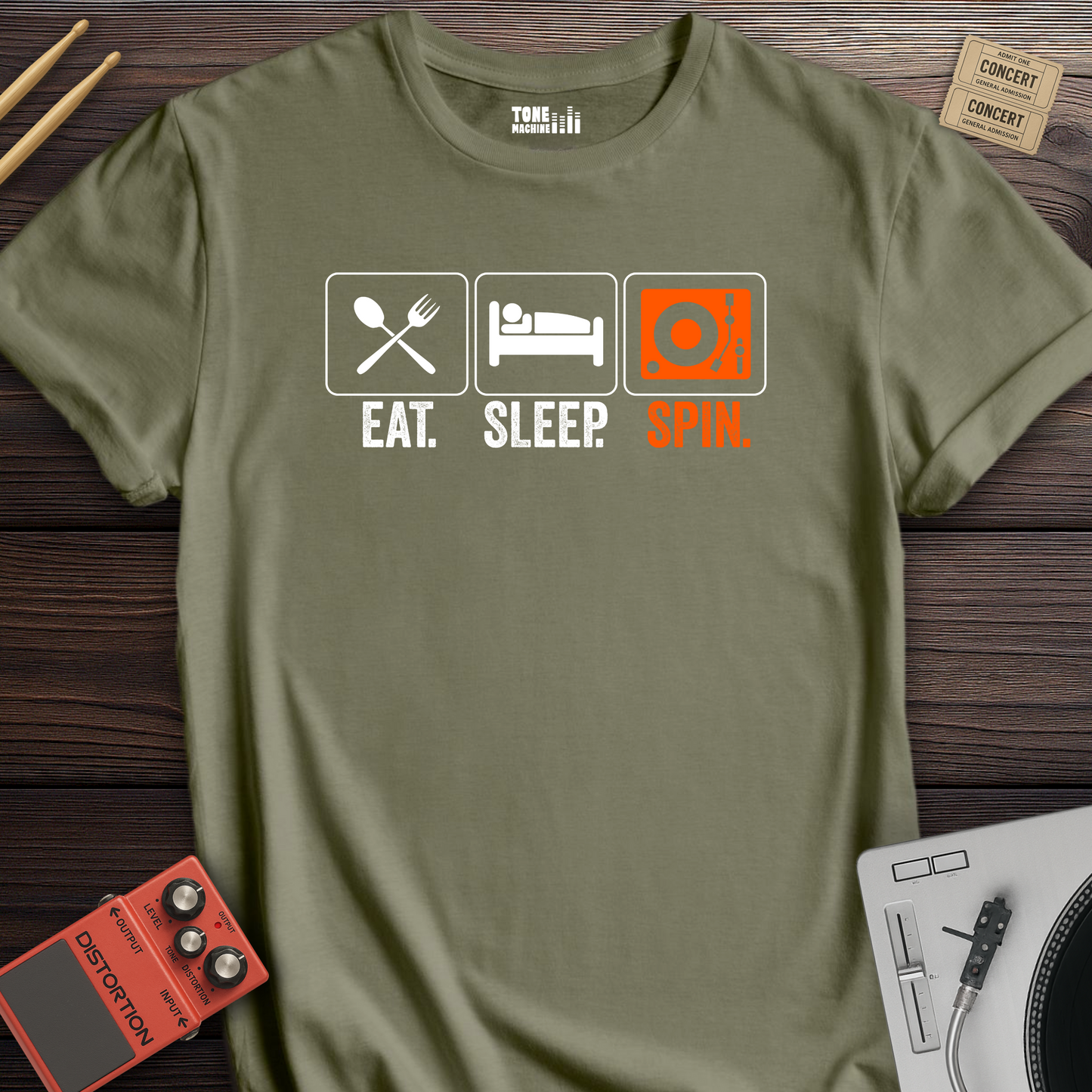 Eat Sleep Spin DJ T-Shirt