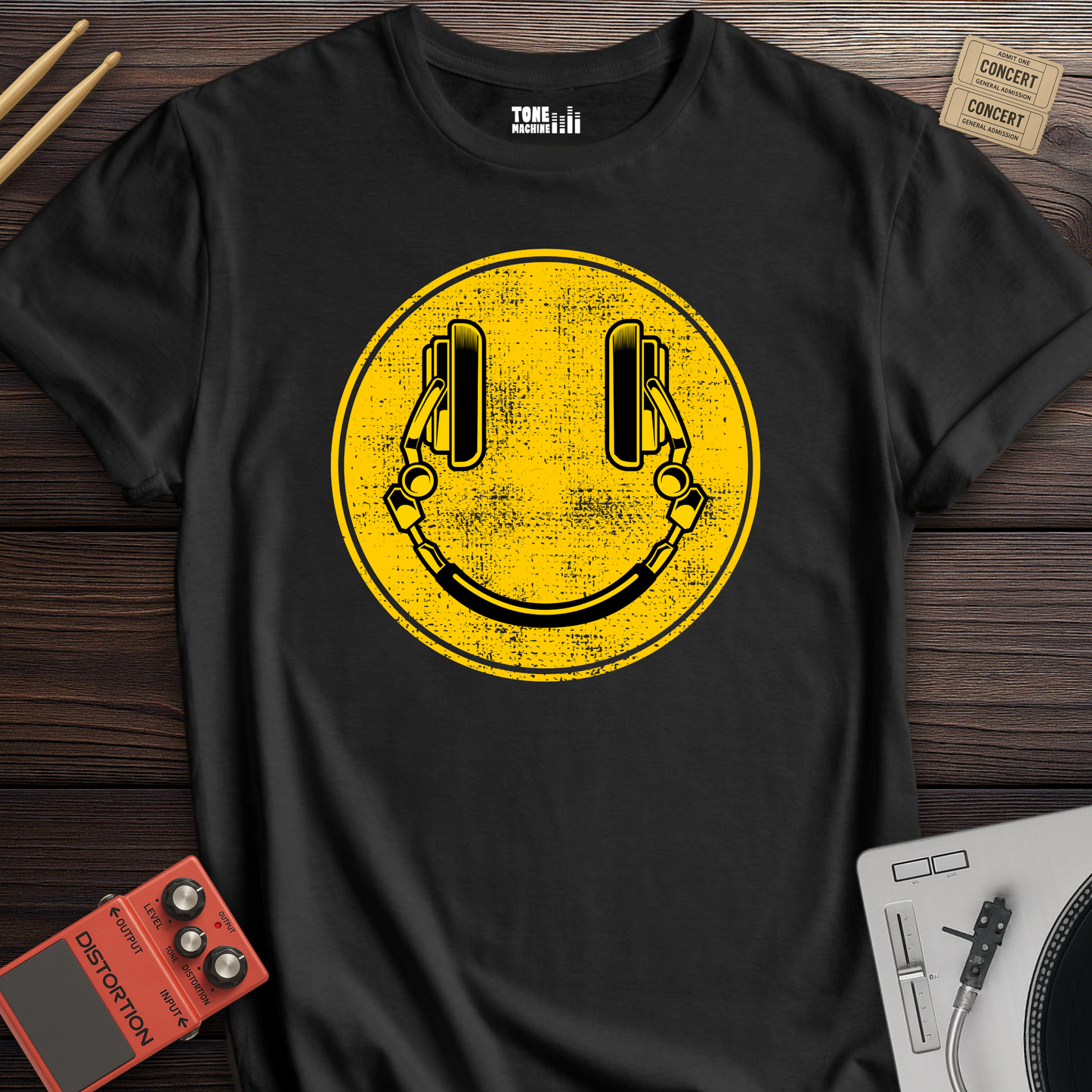 DJ Smiley Face T-Shirt