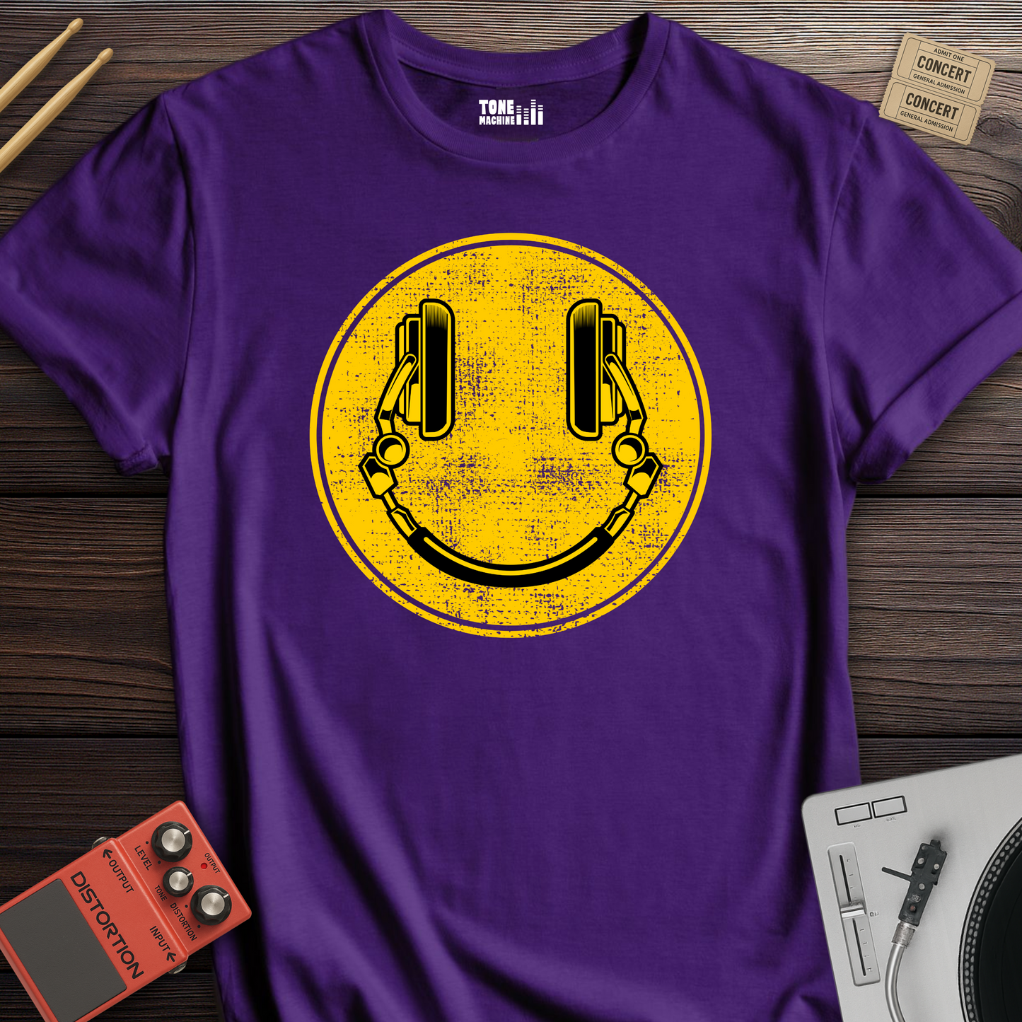 DJ Smiley Face T-Shirt