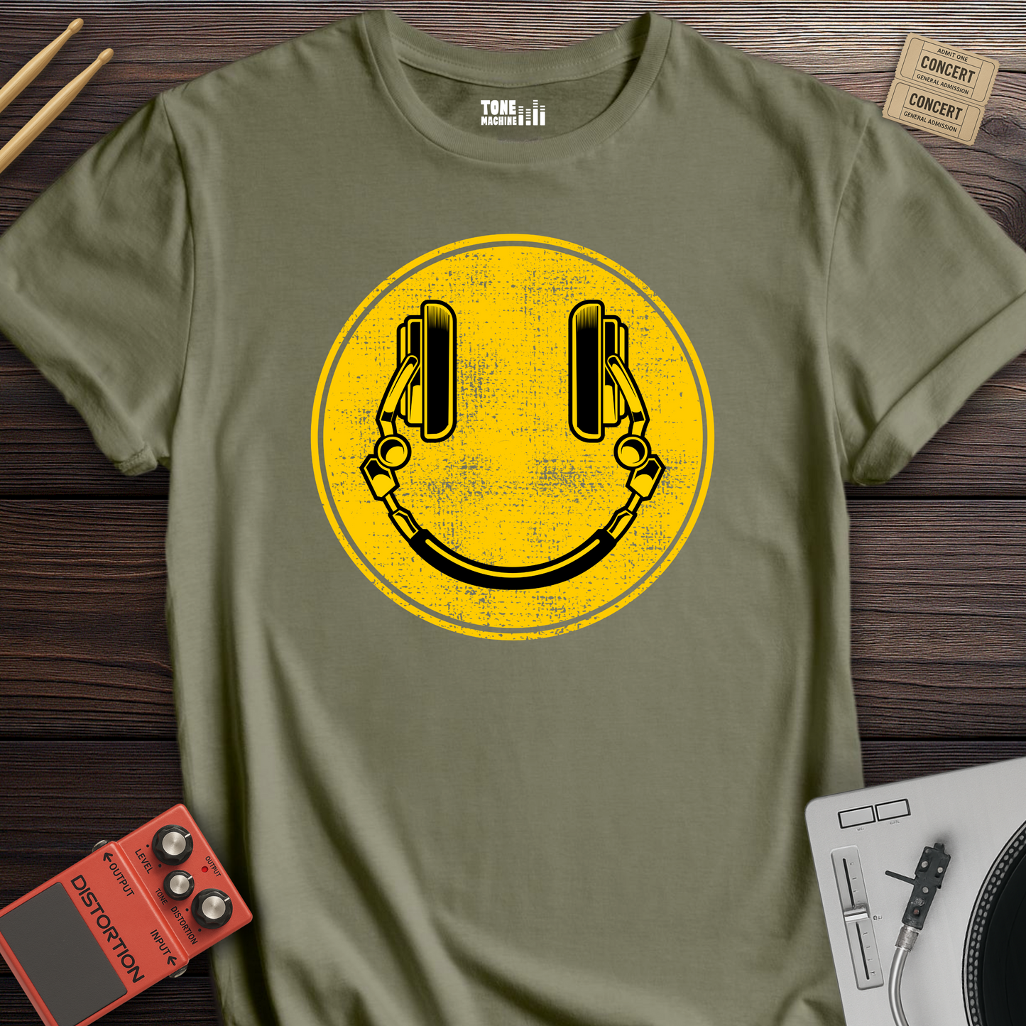 DJ Smiley Face T-Shirt