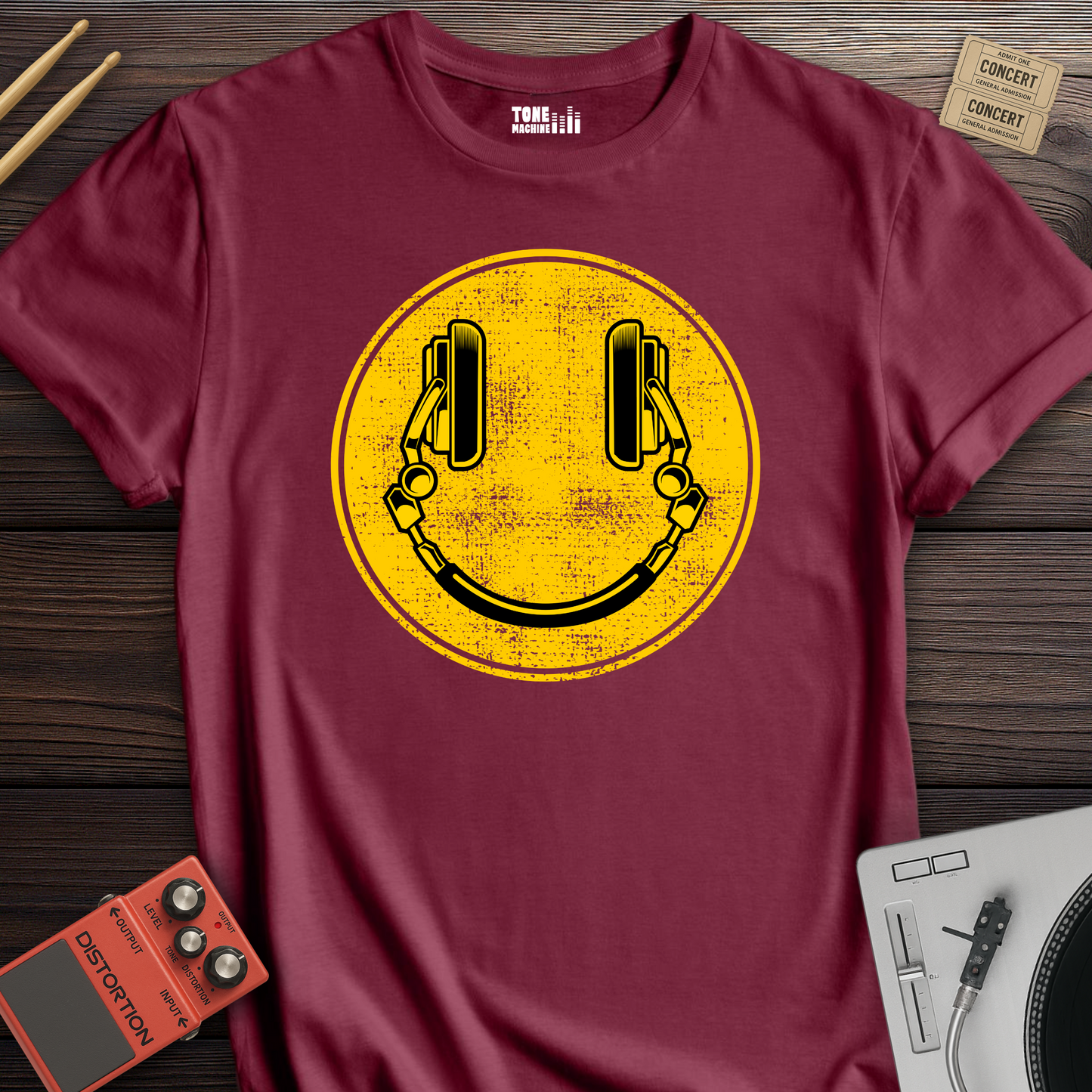 DJ Smiley Face T-Shirt