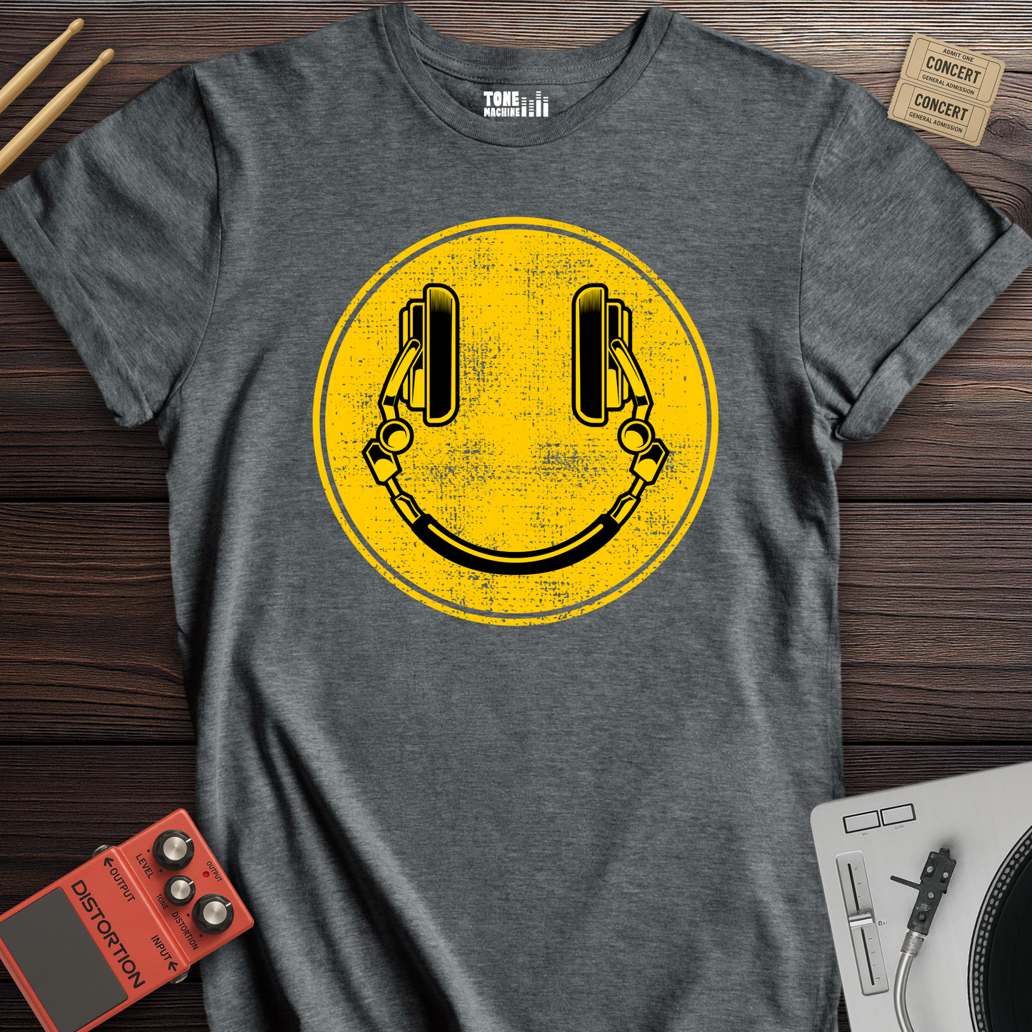 DJ Smiley Face T-Shirt