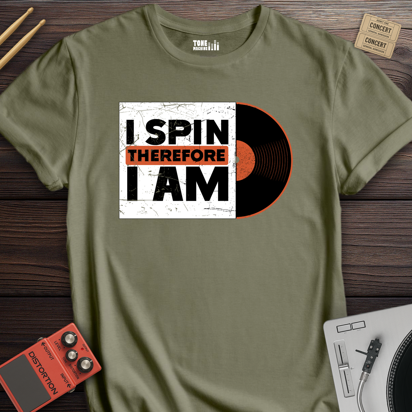 I Spin Therefore I Am DJ T-Shirt