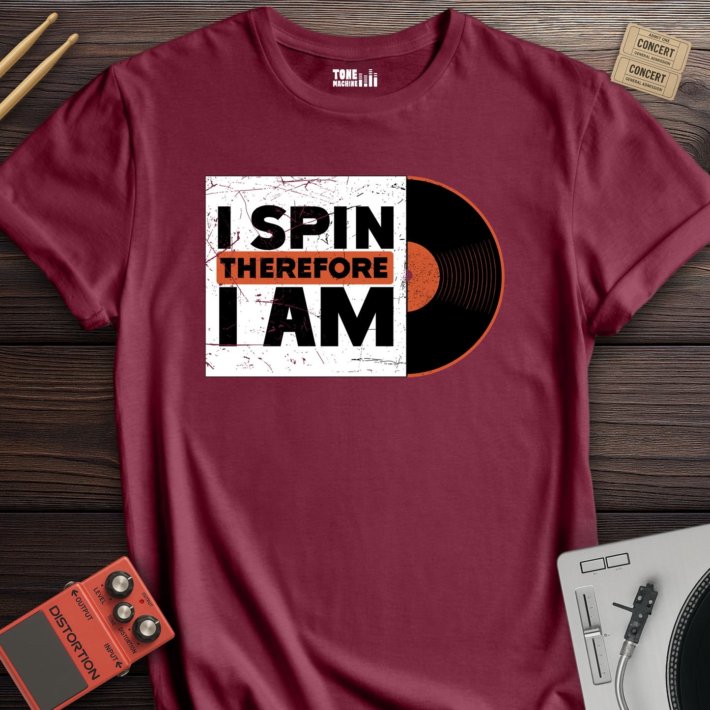 I Spin Therefore I Am DJ T-Shirt