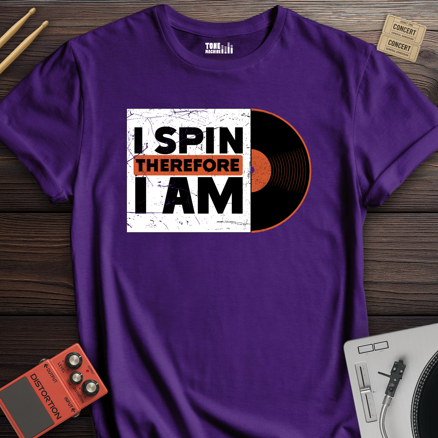I Spin Therefore I Am DJ T-Shirt