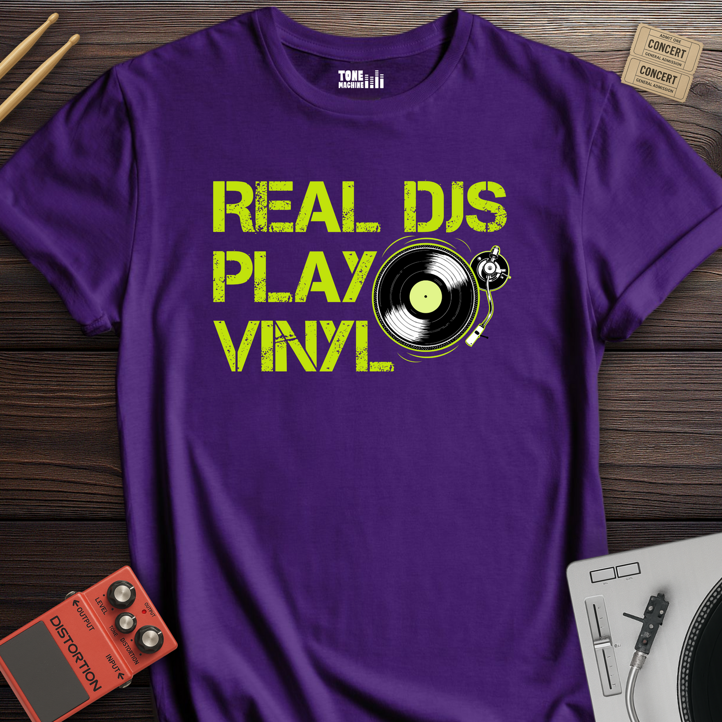 Real DJs Play Vinyl T-Shirt