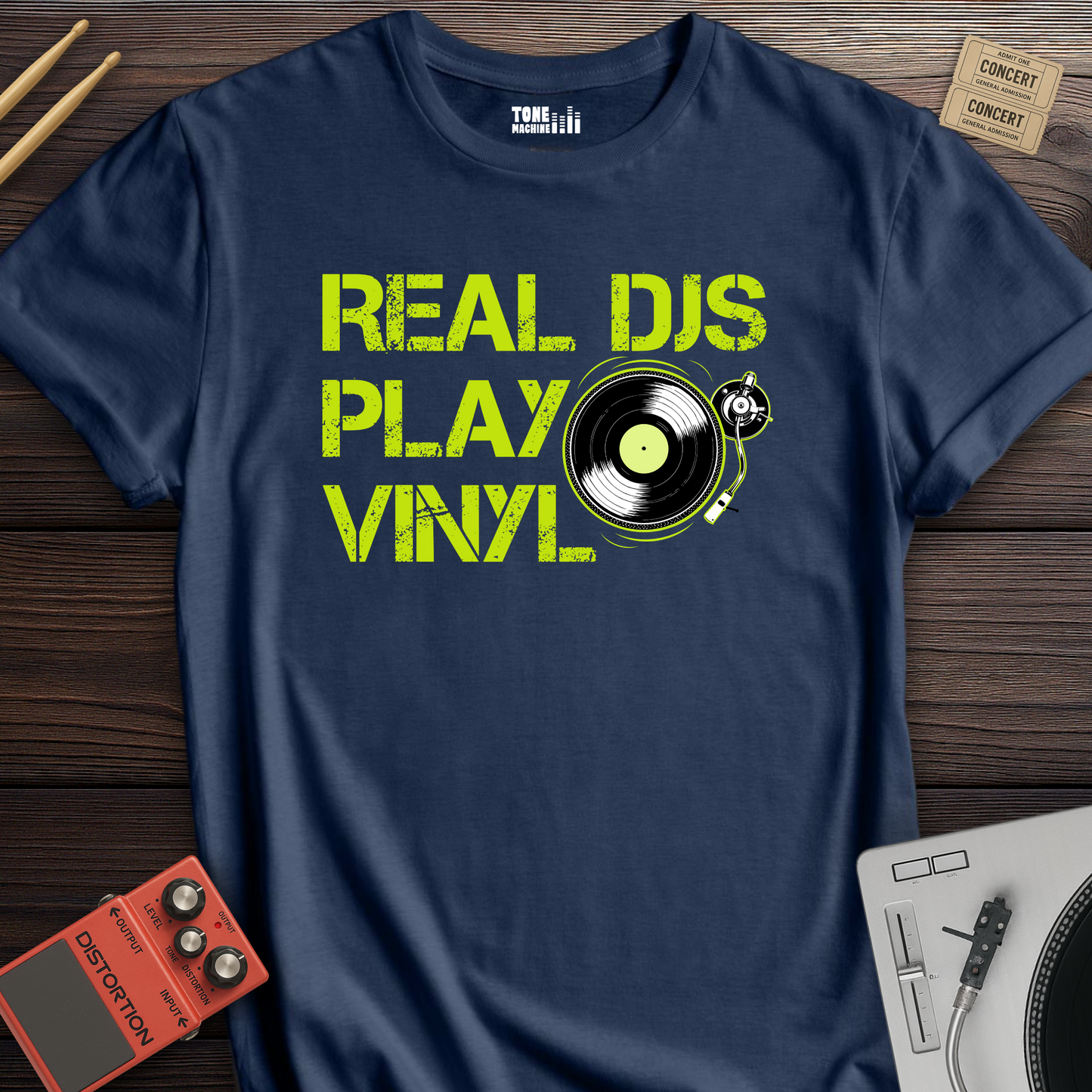 Real DJs Play Vinyl T-Shirt