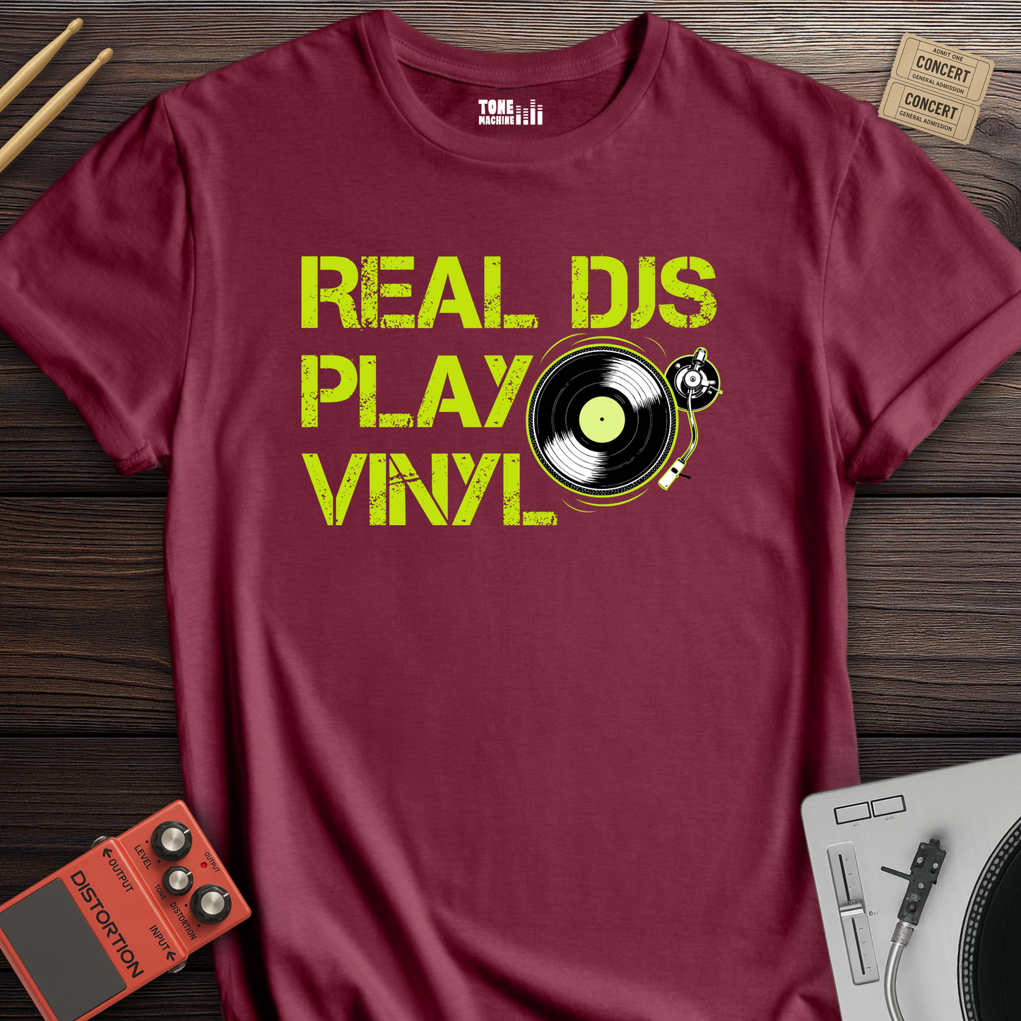 Real DJs Play Vinyl T-Shirt