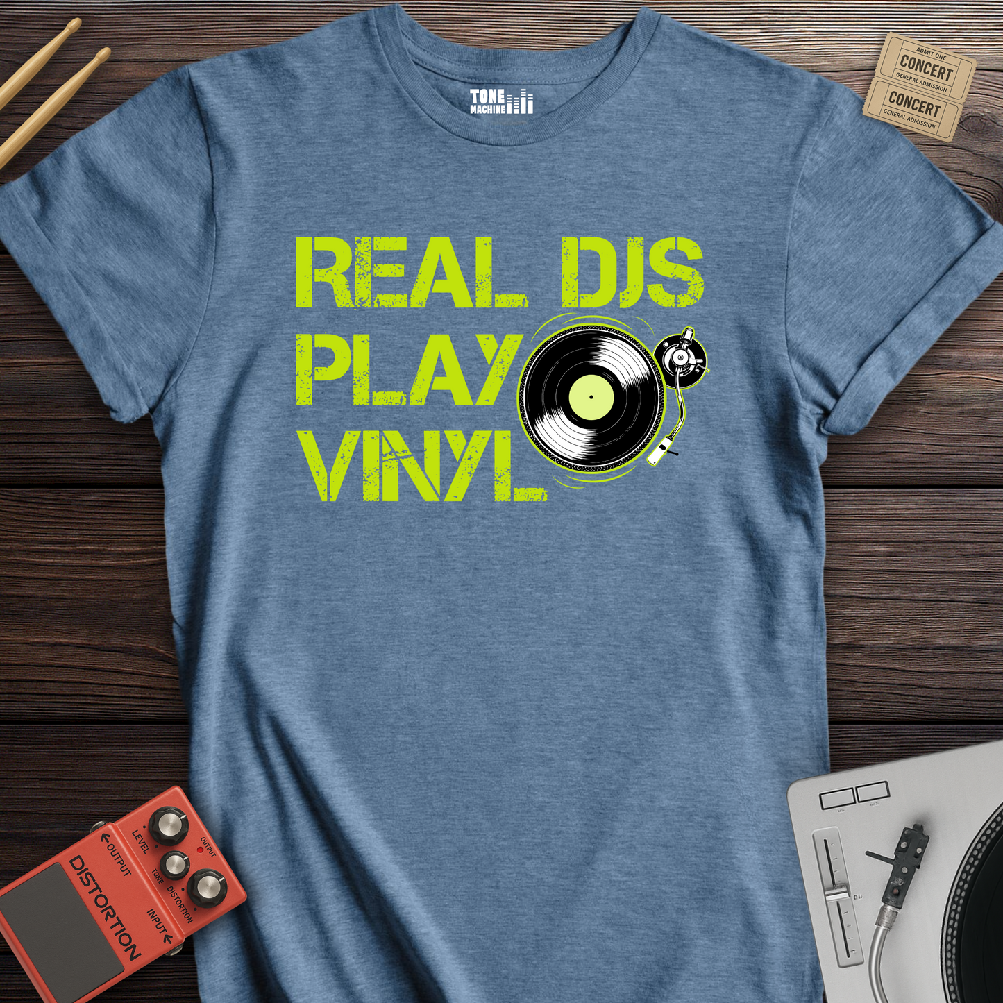 Real DJs Play Vinyl T-Shirt