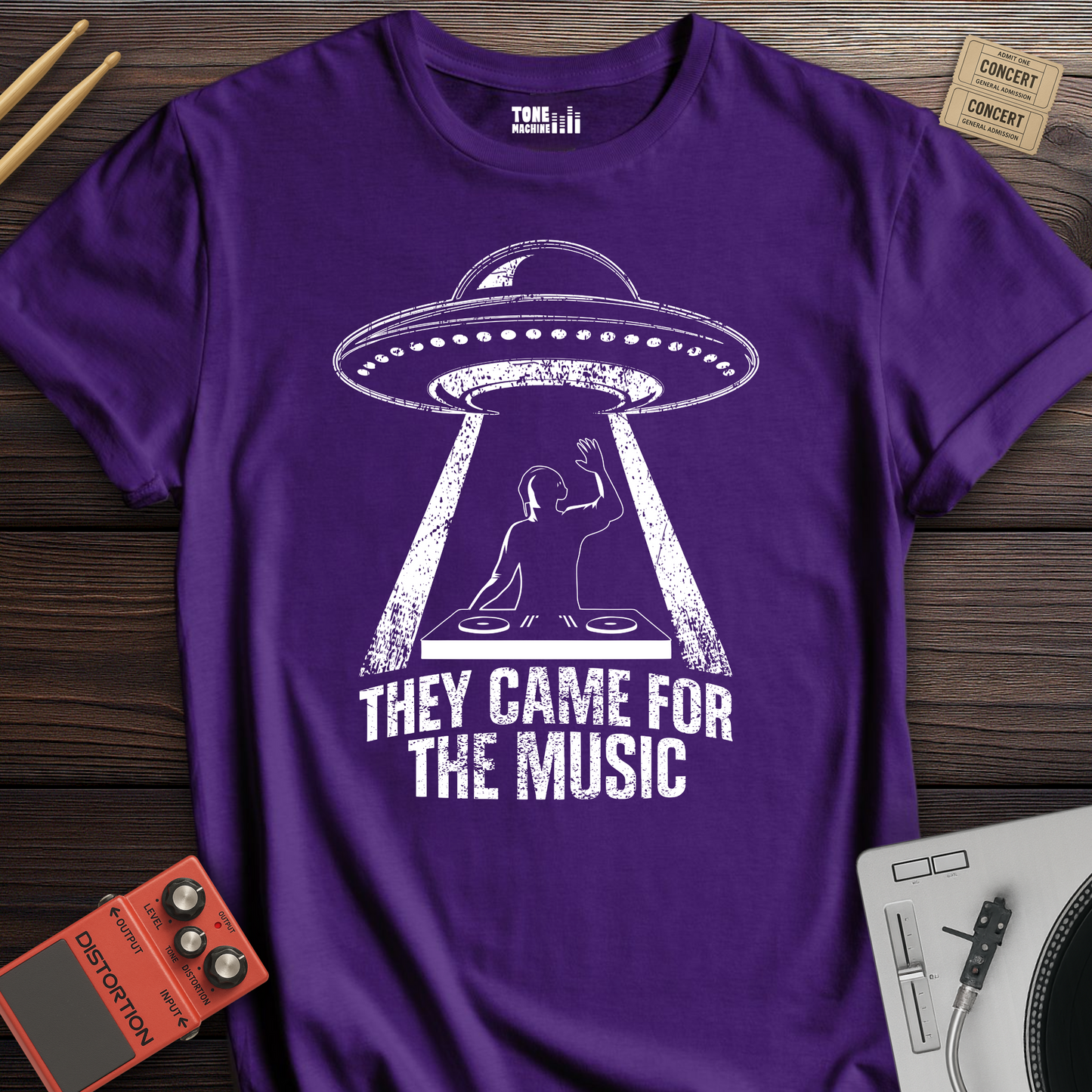 They Came For The Music DJ T-Shirt