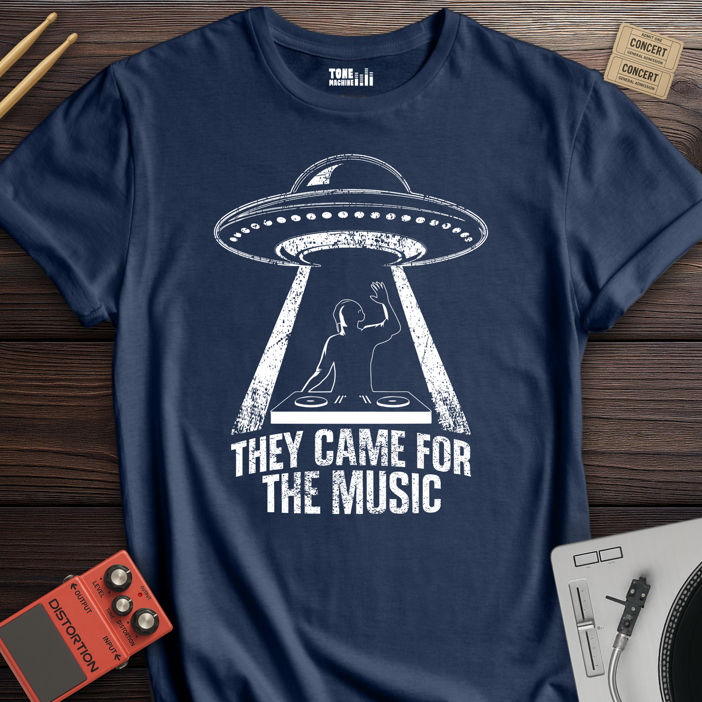 They Came For The Music DJ T-Shirt