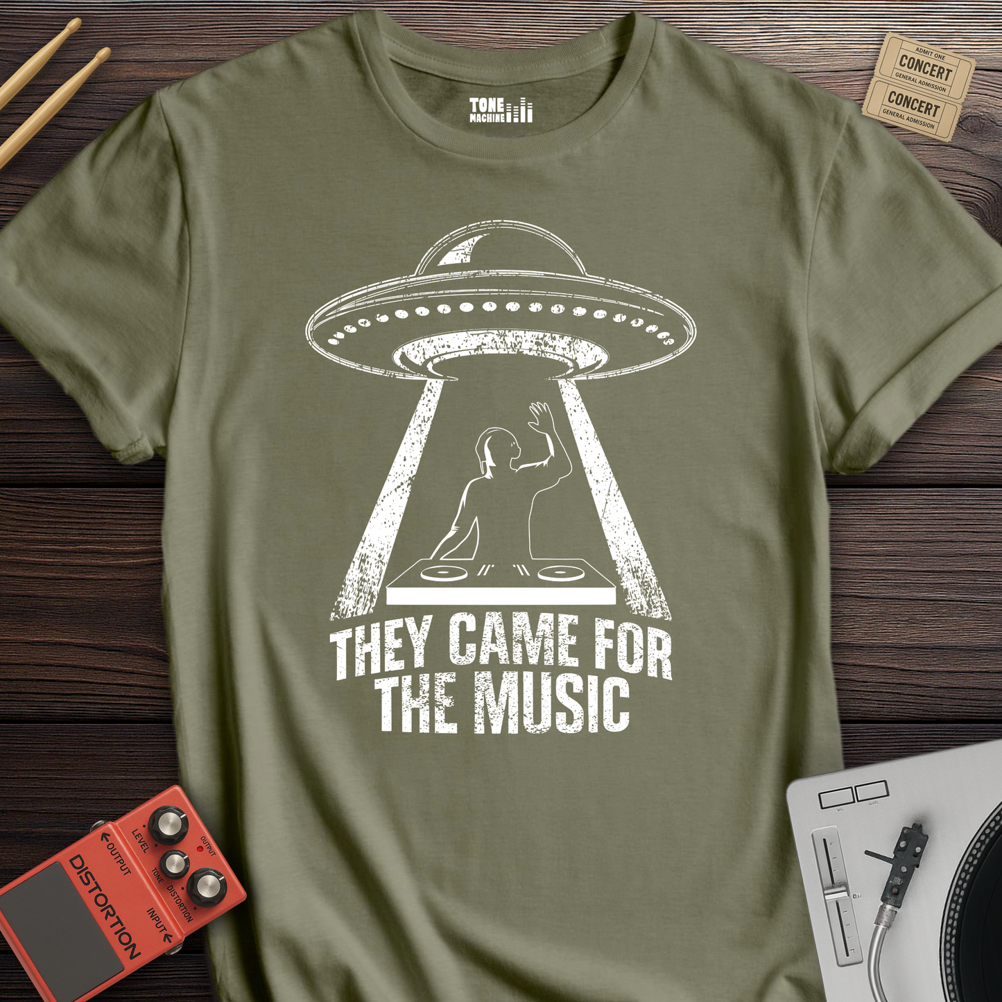They Came For The Music DJ T-Shirt
