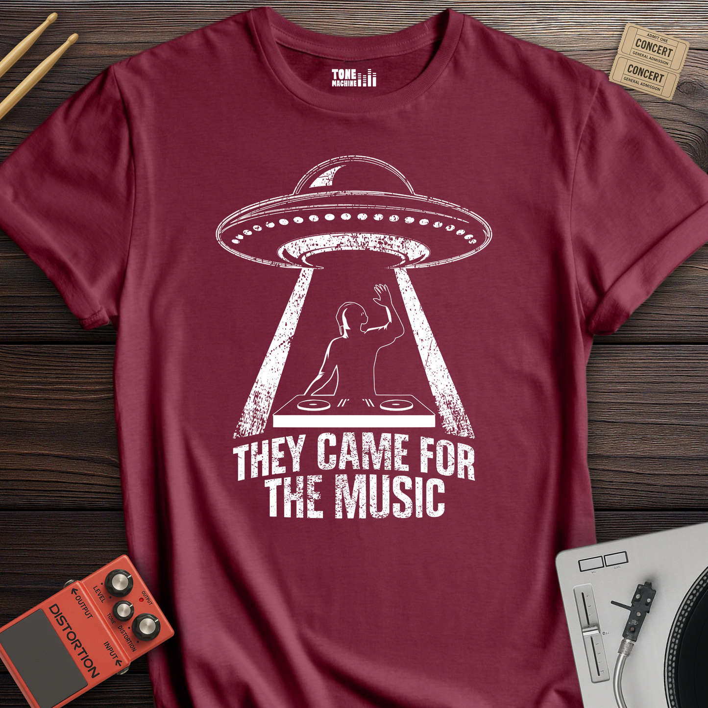 They Came For The Music DJ T-Shirt