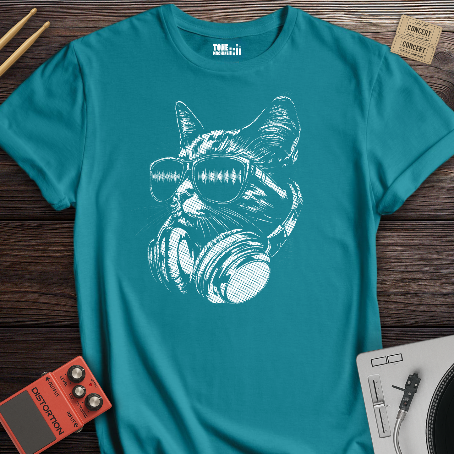 Raver Cat DJ T-Shirt