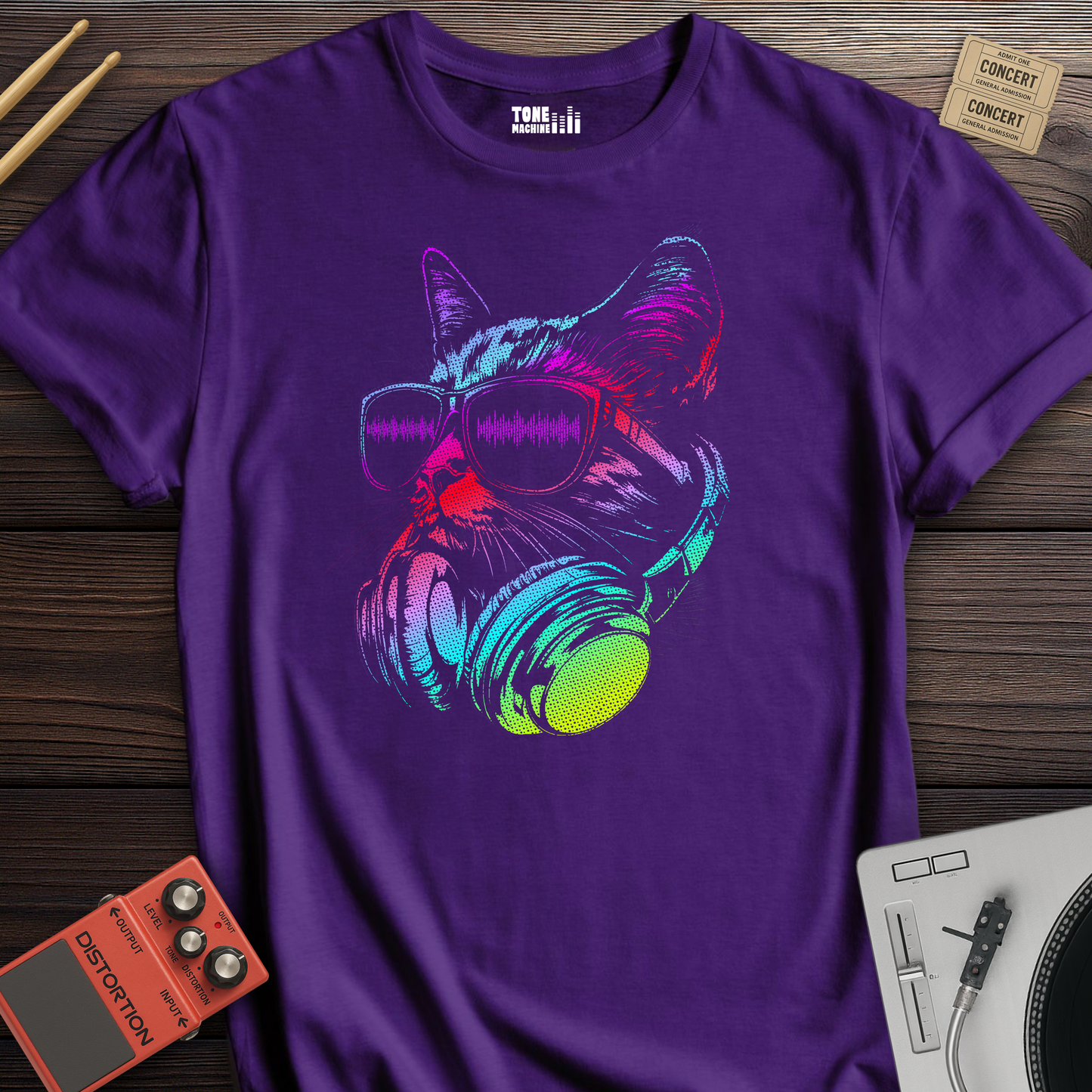 Raver Cat DJ T-Shirt