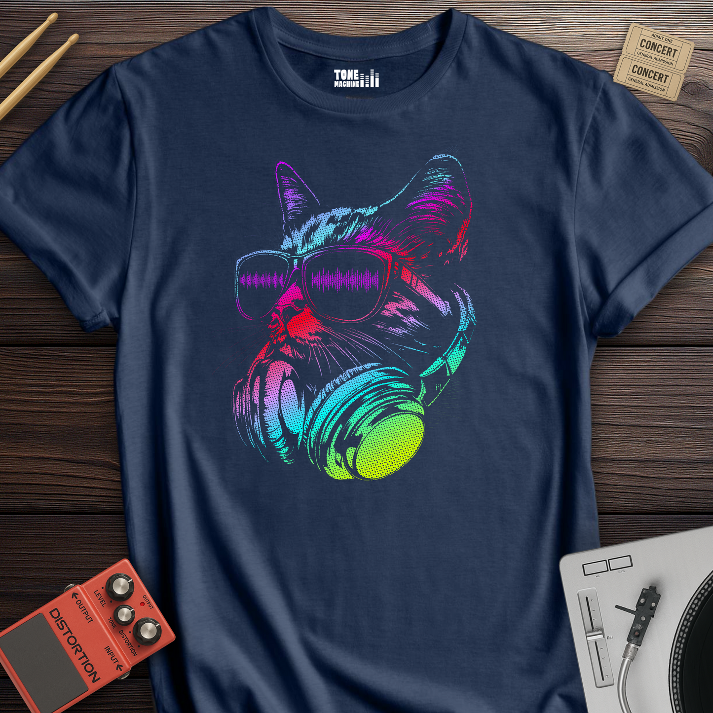 Raver Cat DJ T-Shirt