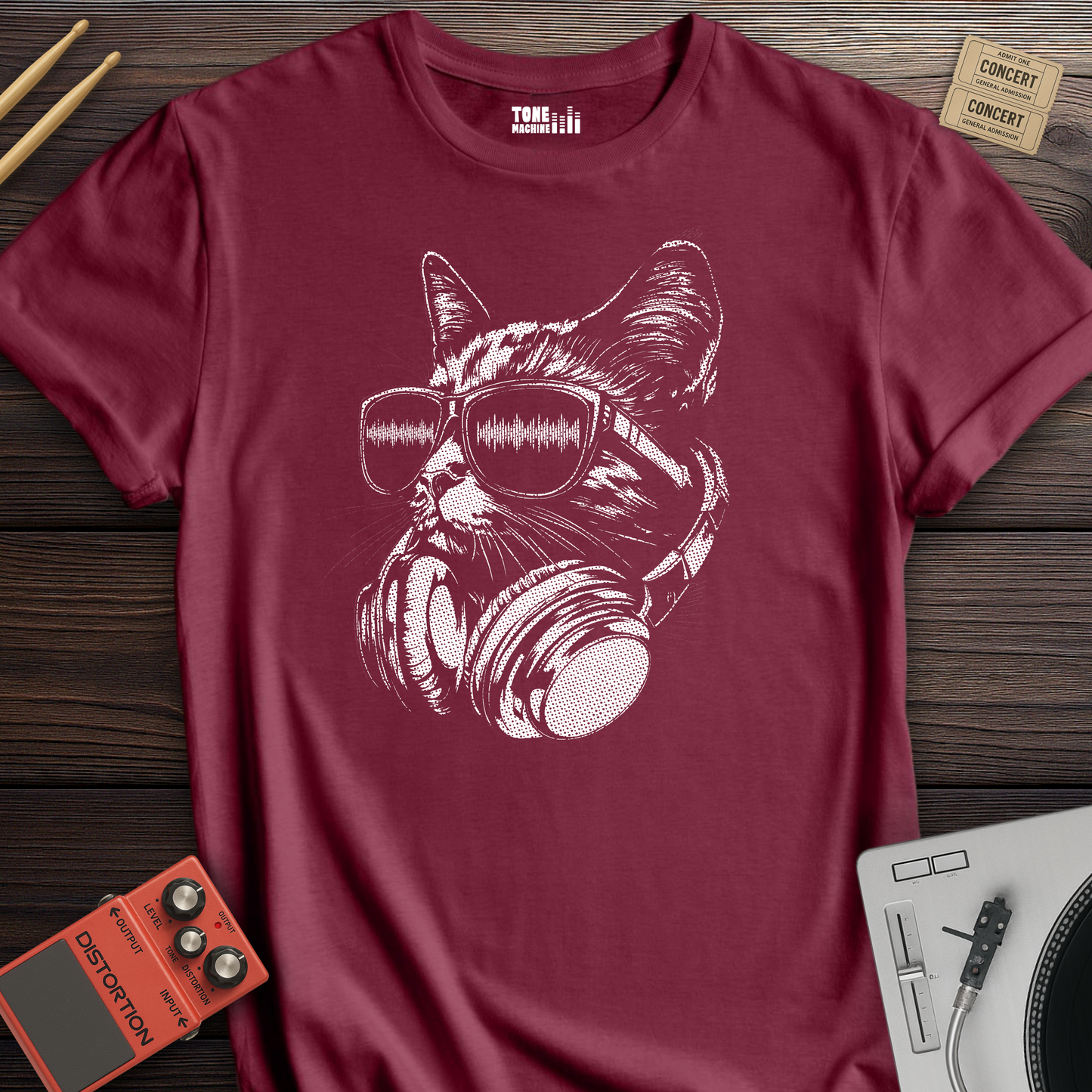 Raver Cat DJ T-Shirt