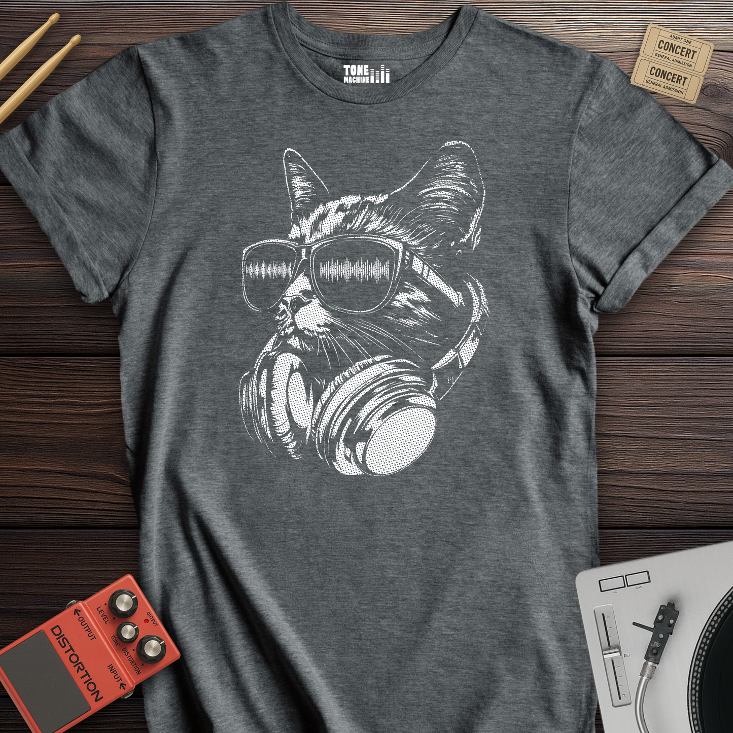 Raver Cat DJ T-Shirt
