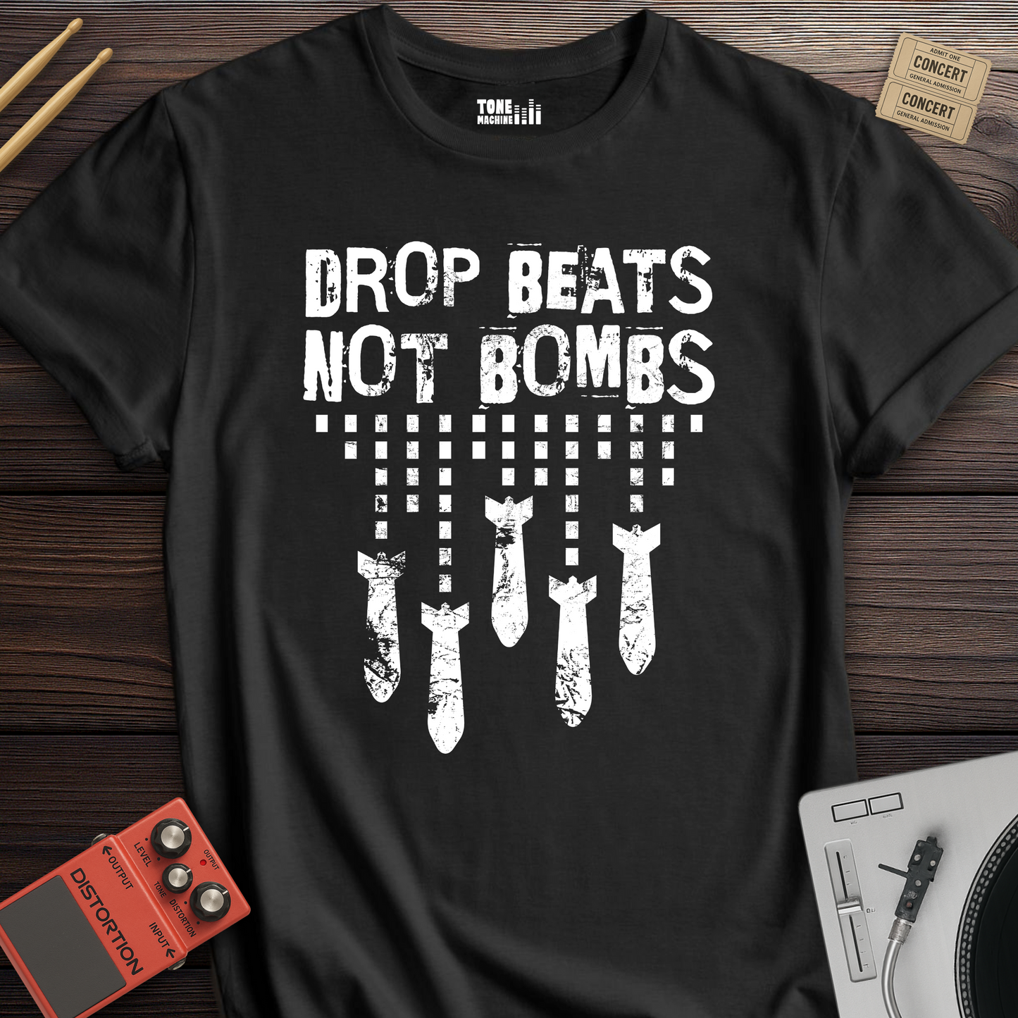 Drop Beats Not Bombs DJ T-Shirt