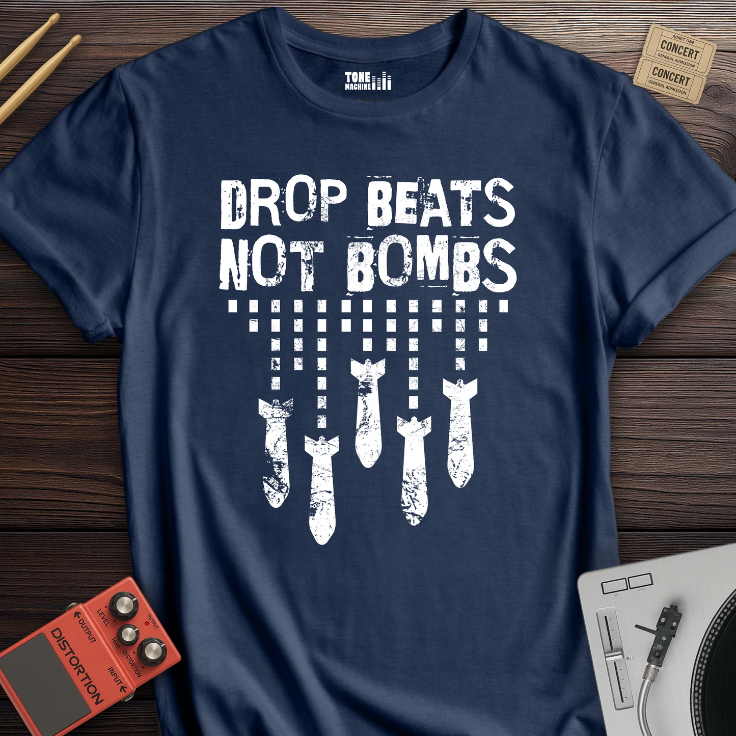 Drop Beats Not Bombs DJ T-Shirt