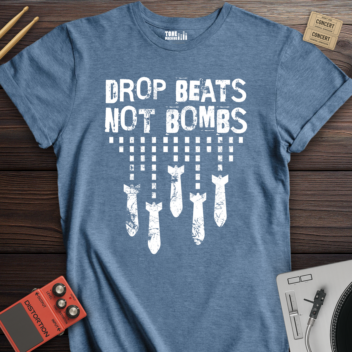 Drop Beats Not Bombs DJ T-Shirt