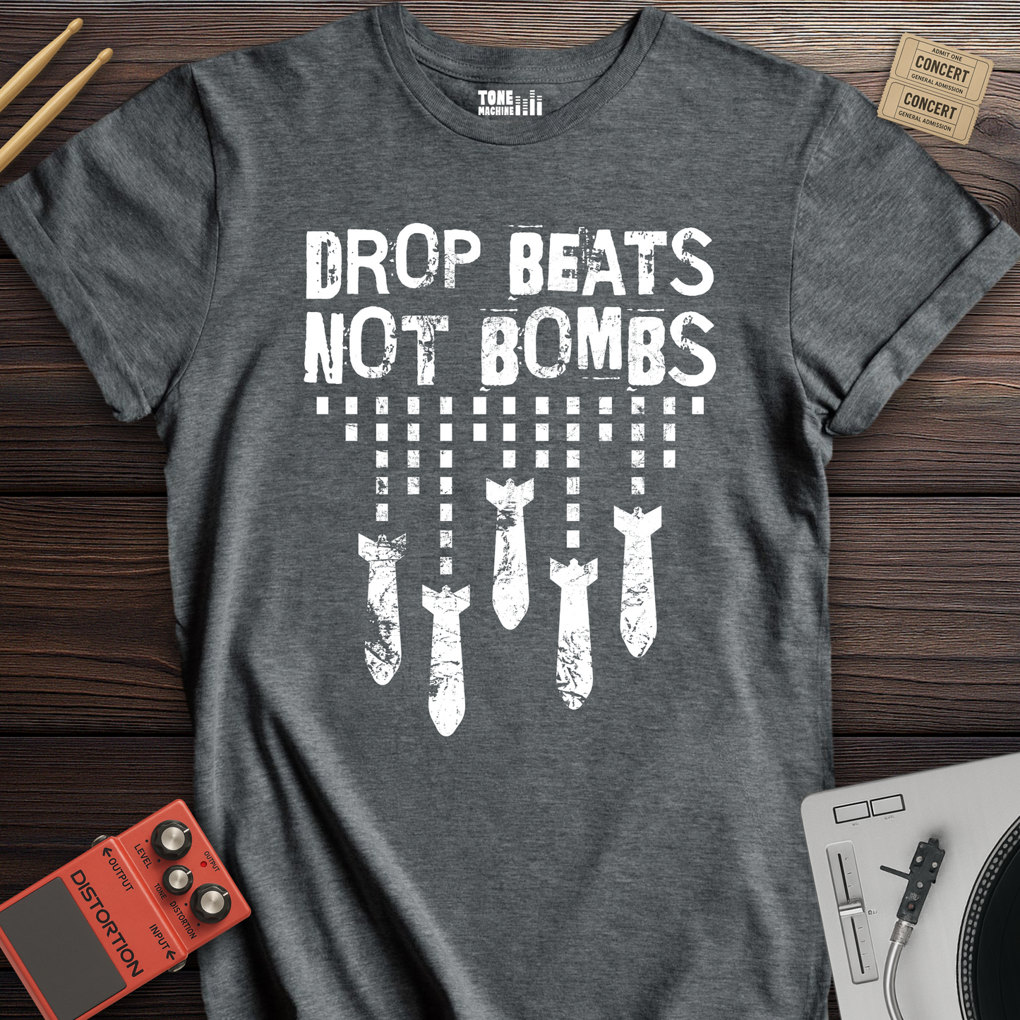 Drop Beats Not Bombs DJ T-Shirt