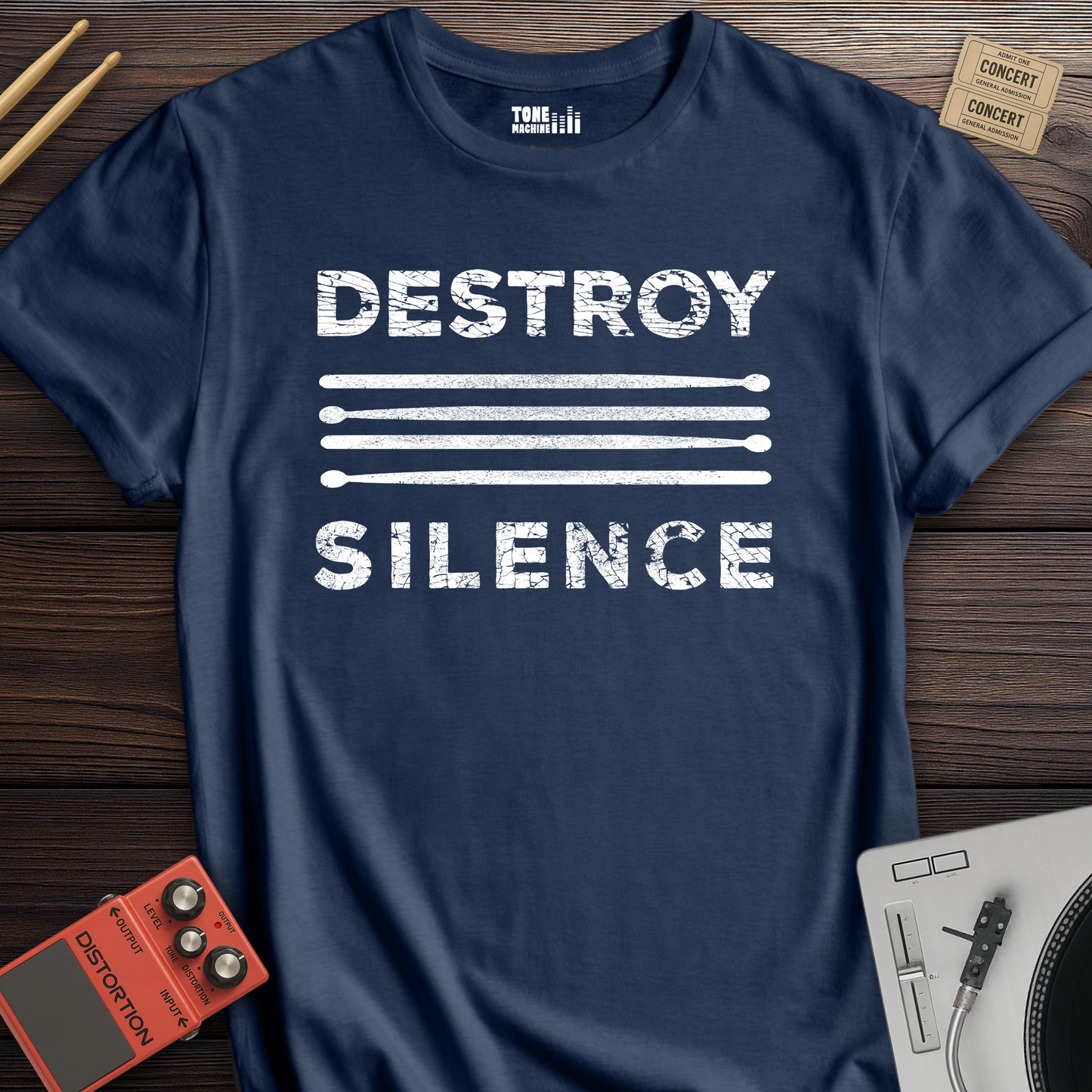 Destroy Silence Drum T-Shirt
