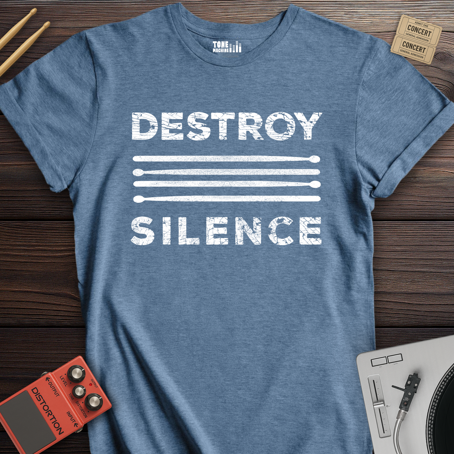 Destroy Silence Drum T-Shirt