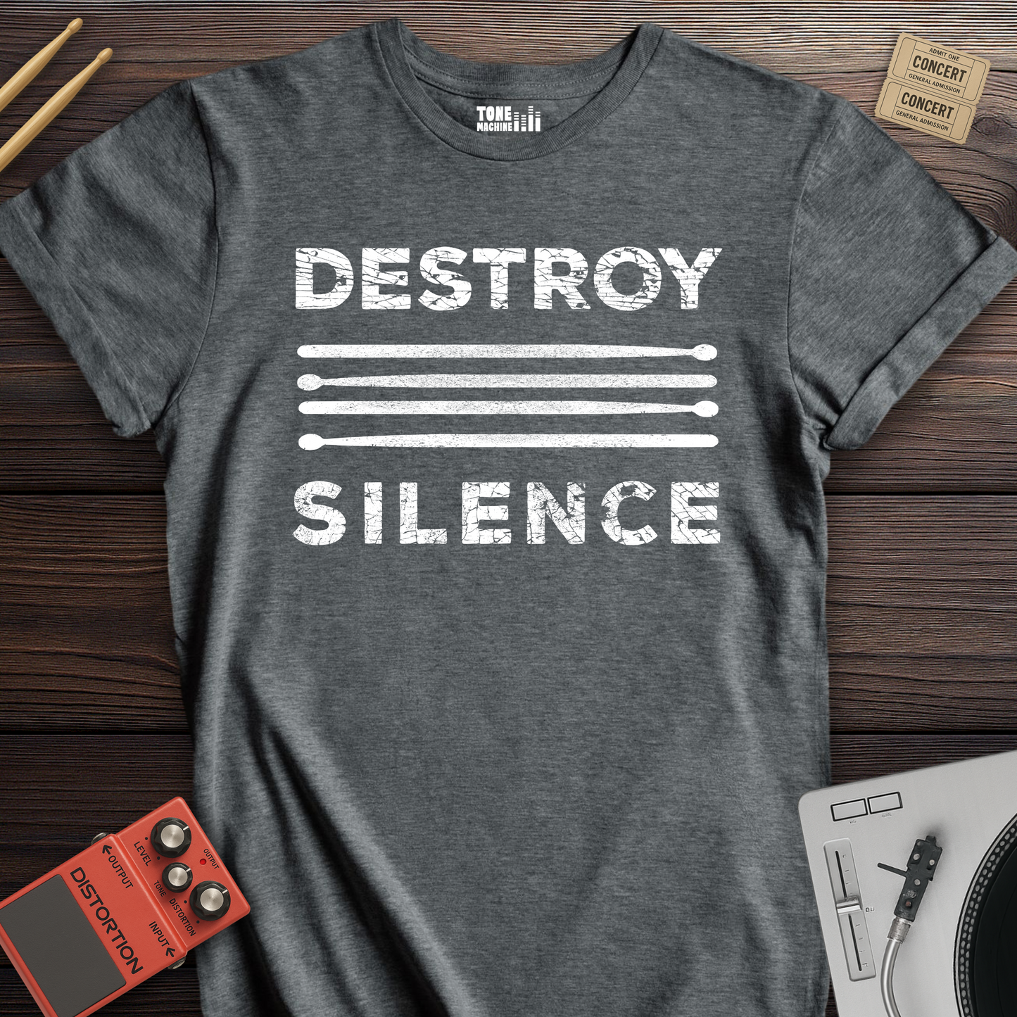Destroy Silence Drum T-Shirt