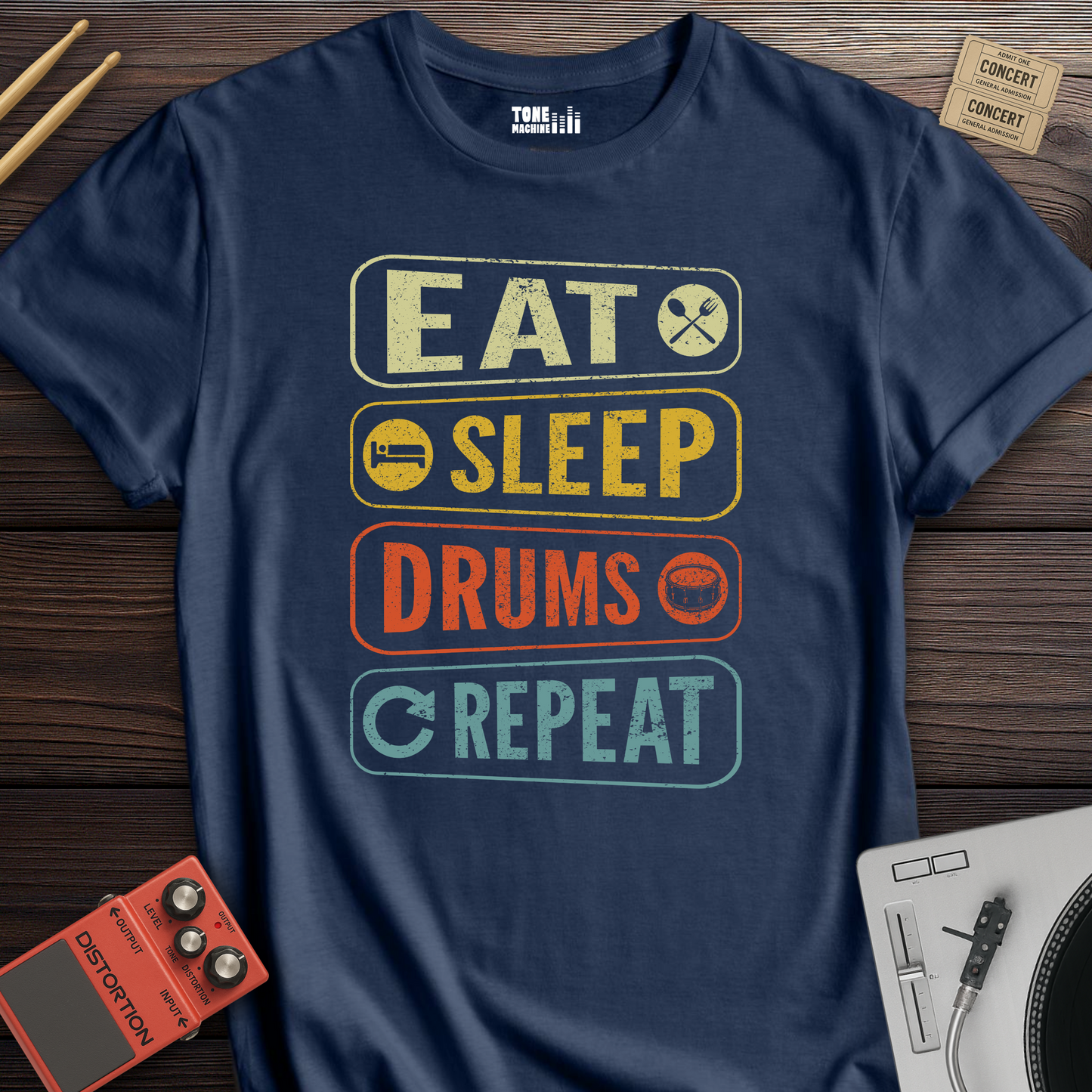 Eat Sleep Drums Repeat T-Shirt