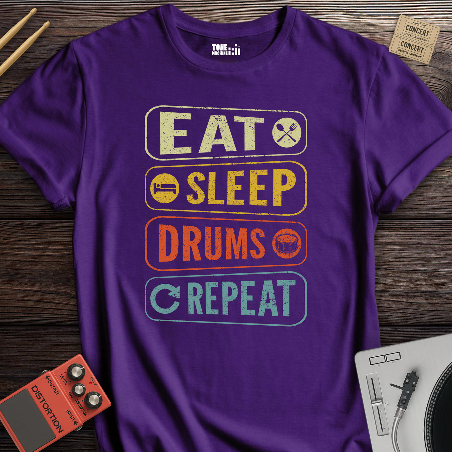 Eat Sleep Drums Repeat T-Shirt