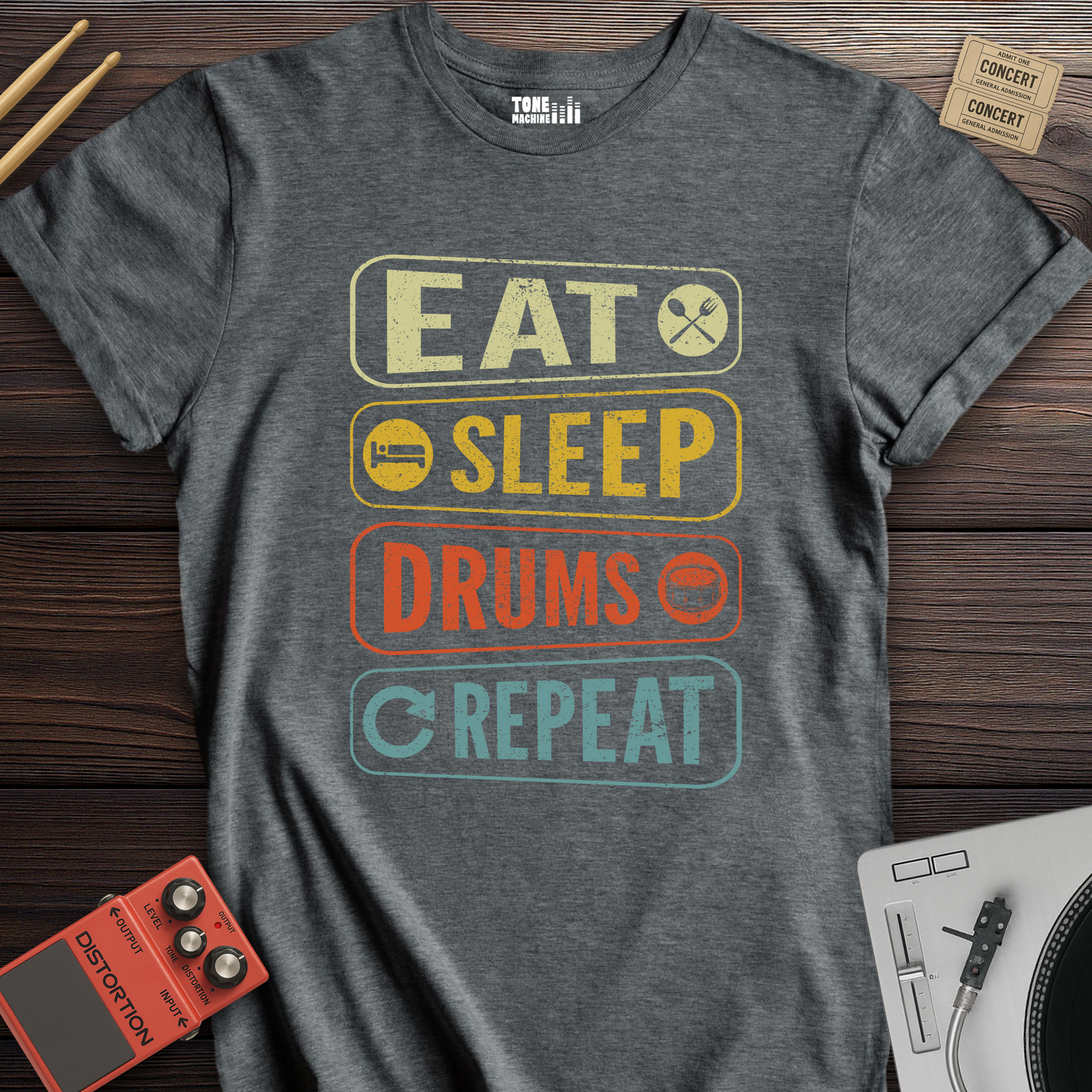 Eat Sleep Drums Repeat T-Shirt