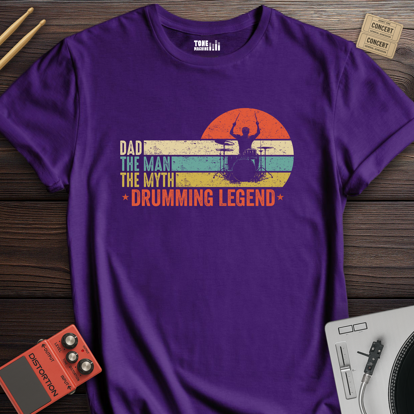 Dad Drumming Legend T-Shirt