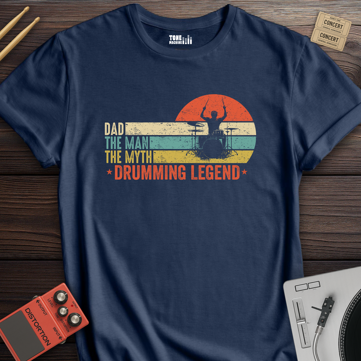Dad Drumming Legend T-Shirt
