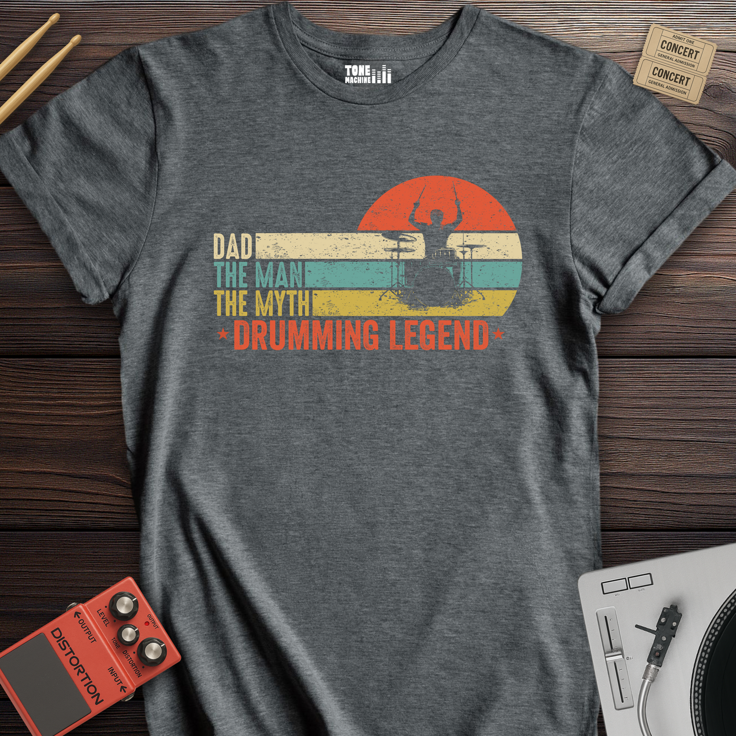 Dad Drumming Legend T-Shirt