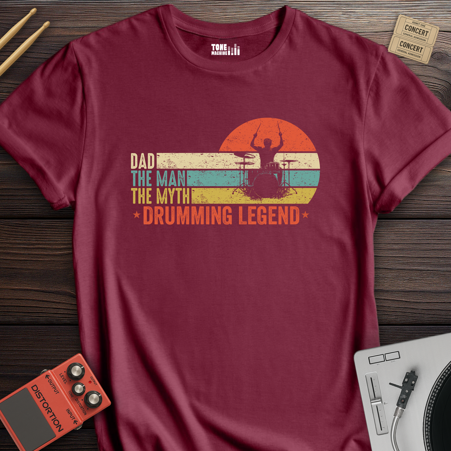 Dad Drumming Legend T-Shirt